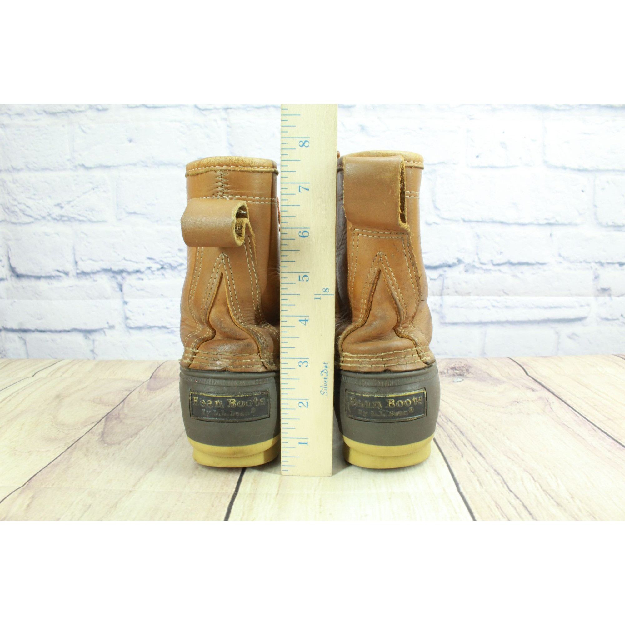 L.L. Bean × Leather LL Bean Brown Leather Insulated Goretex Ankle Duck Boots Size US 6 / IT 36 - 6 Thumbnail