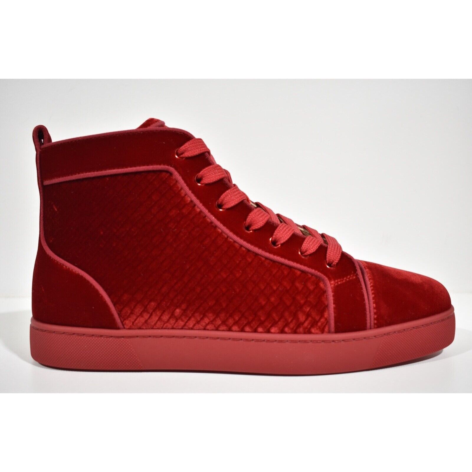 Christian Louboutin Christian Louboutin Louis Orlato Flat Velours Loubi Red Size US 9 / EU 42 - 3 Thumbnail