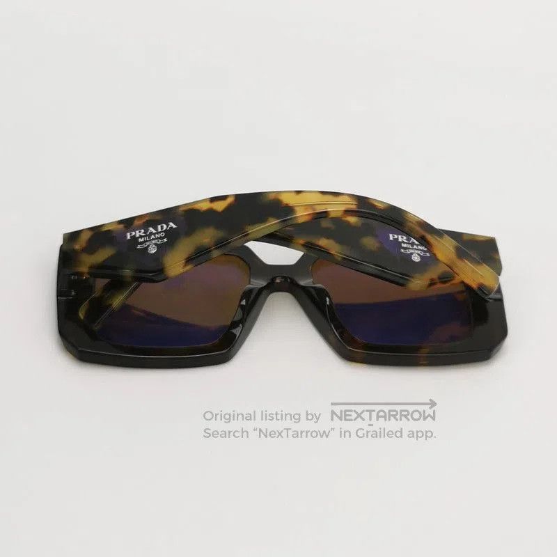 Prada Prada Full Frame Triangle Logo Sunglasses. Size ONE SIZE - 1 Thumbnail