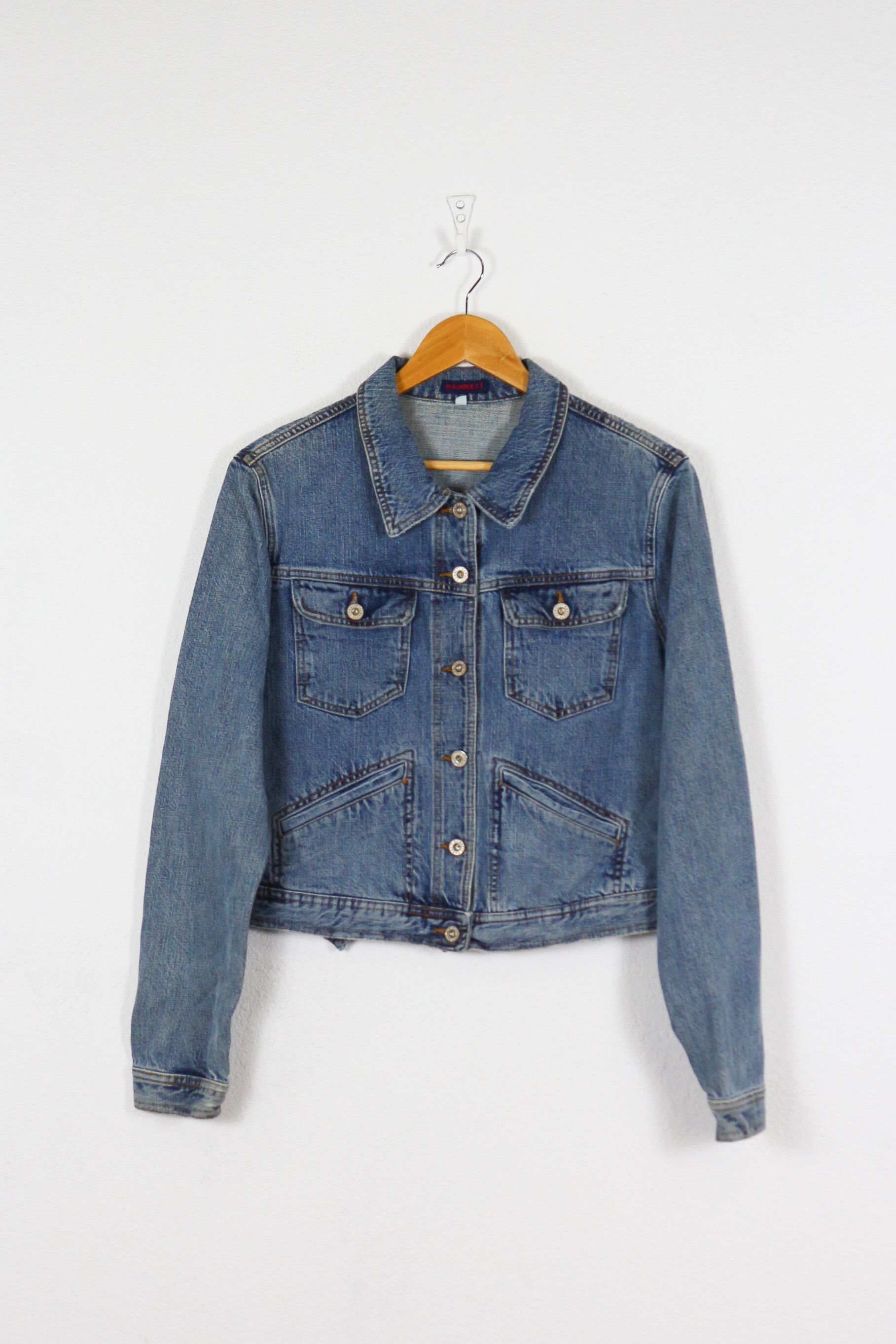 Katharine Hamnett London Katharine Hamnett Washed Track Denim Jeans Jacket Y2K NZ Size XL / US 12-14 / IT 48-50 - 1 Thumbnail