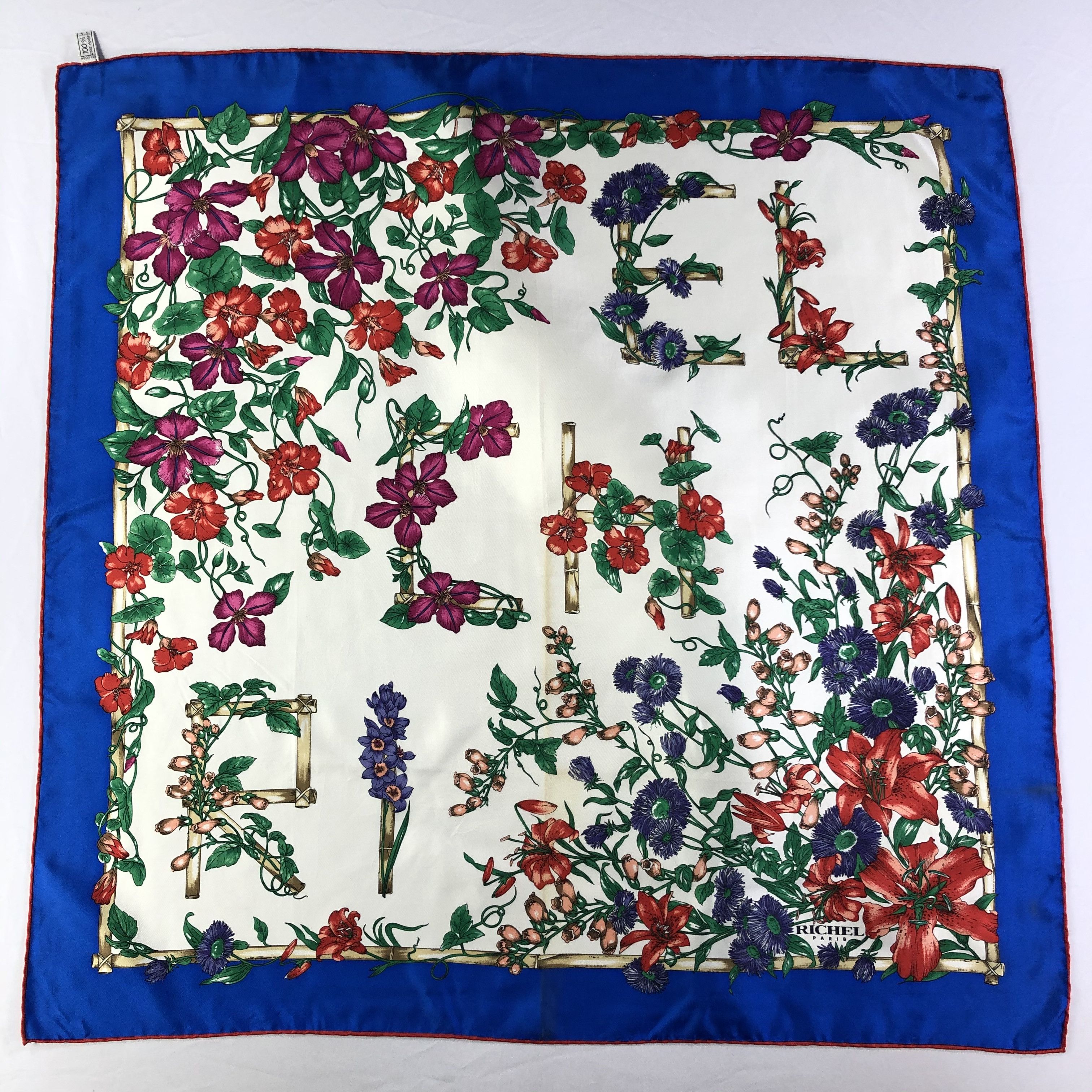 Vintage Vintage Richel Paris Silk Scarf Size ONE SIZE - 2 Thumbnail