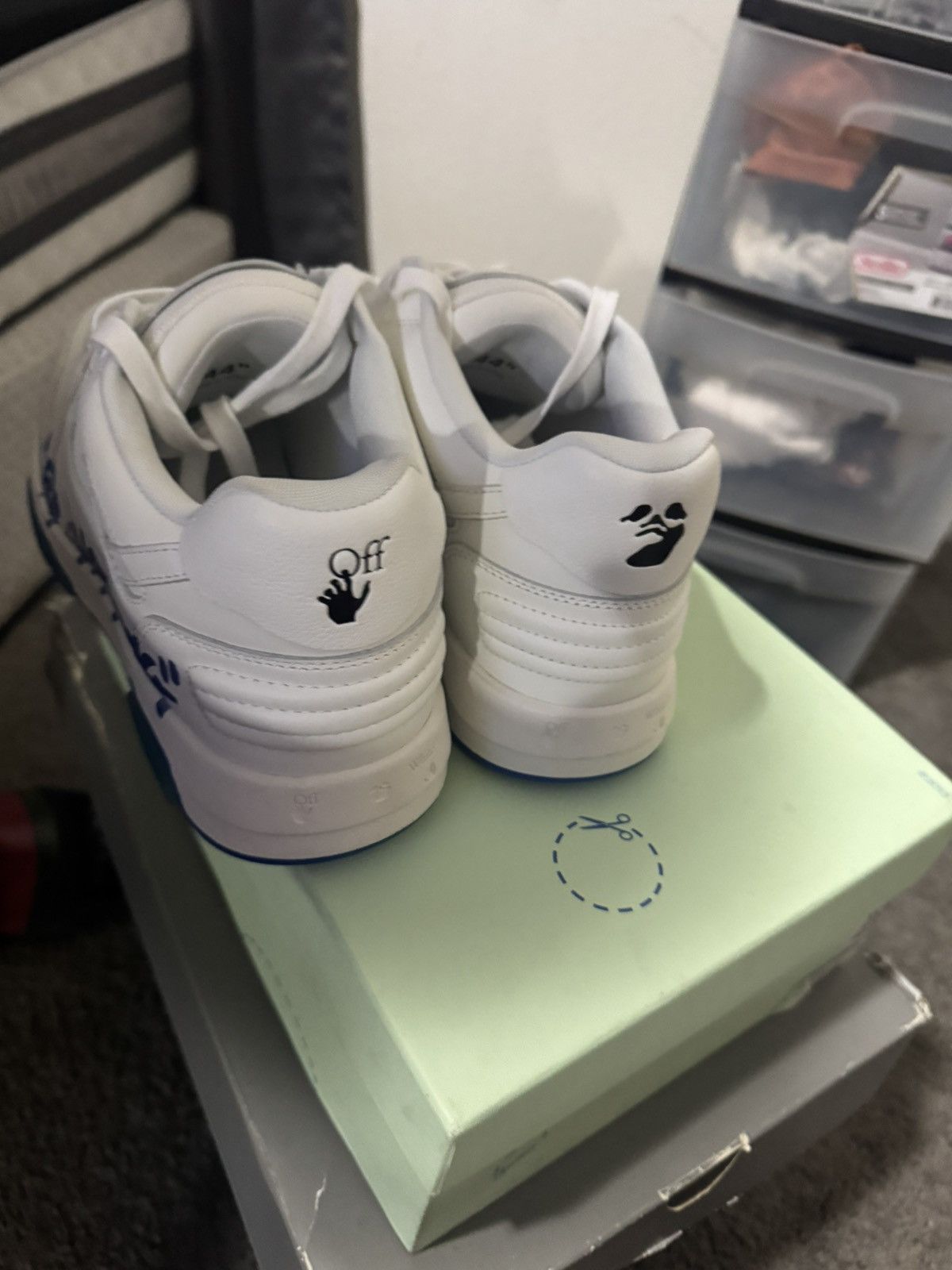Off-White Off-White Out of Office 'For Walking - White Blue' Size US 10.5 / EU 43-44 - 18 Thumbnail