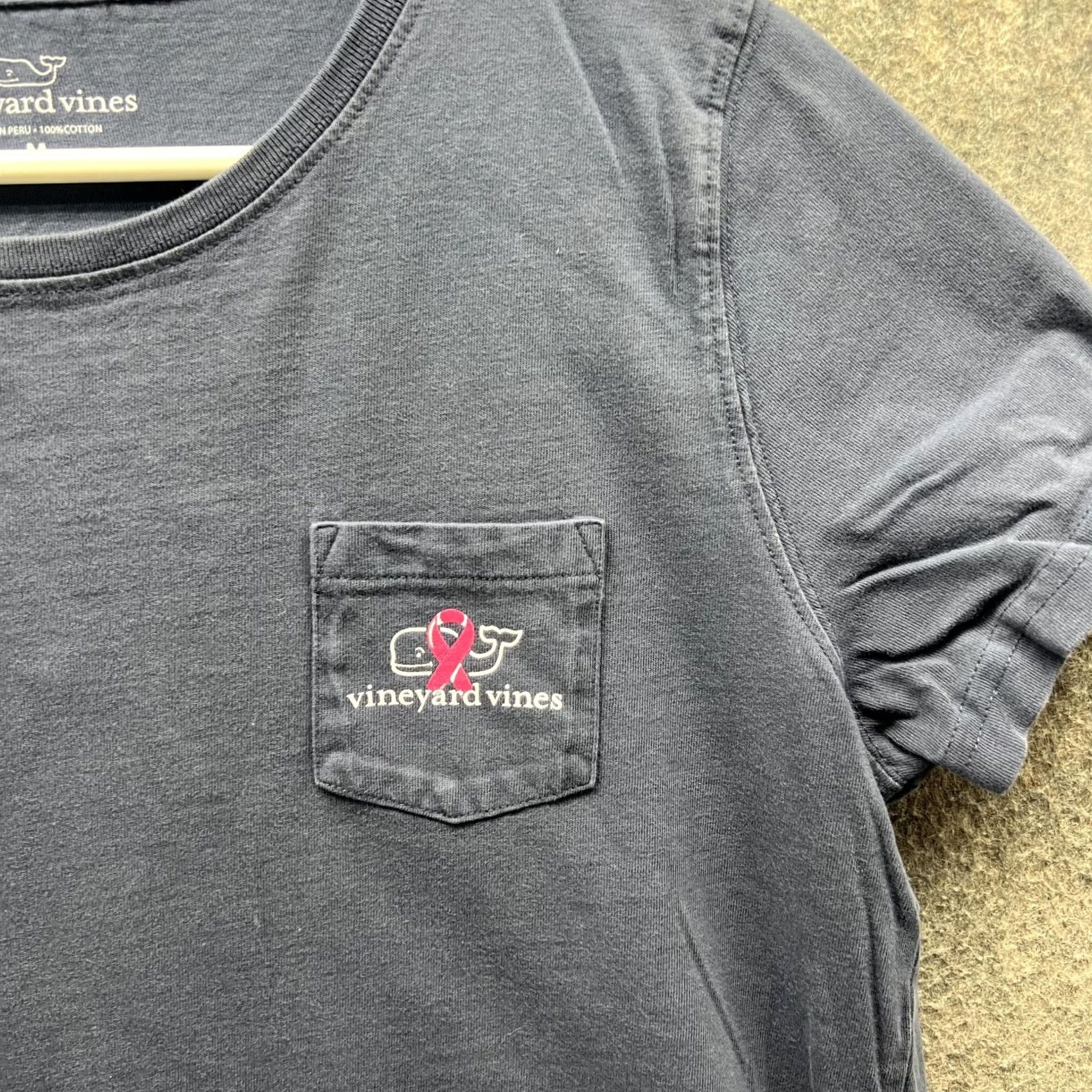 Vineyard Vines Vineyard Vines Womens Medium Pocket Blue Navy Casual Tee Crewneck Whale Shirt Size M / US 6-8 / IT 42-44 - 4 Thumbnail