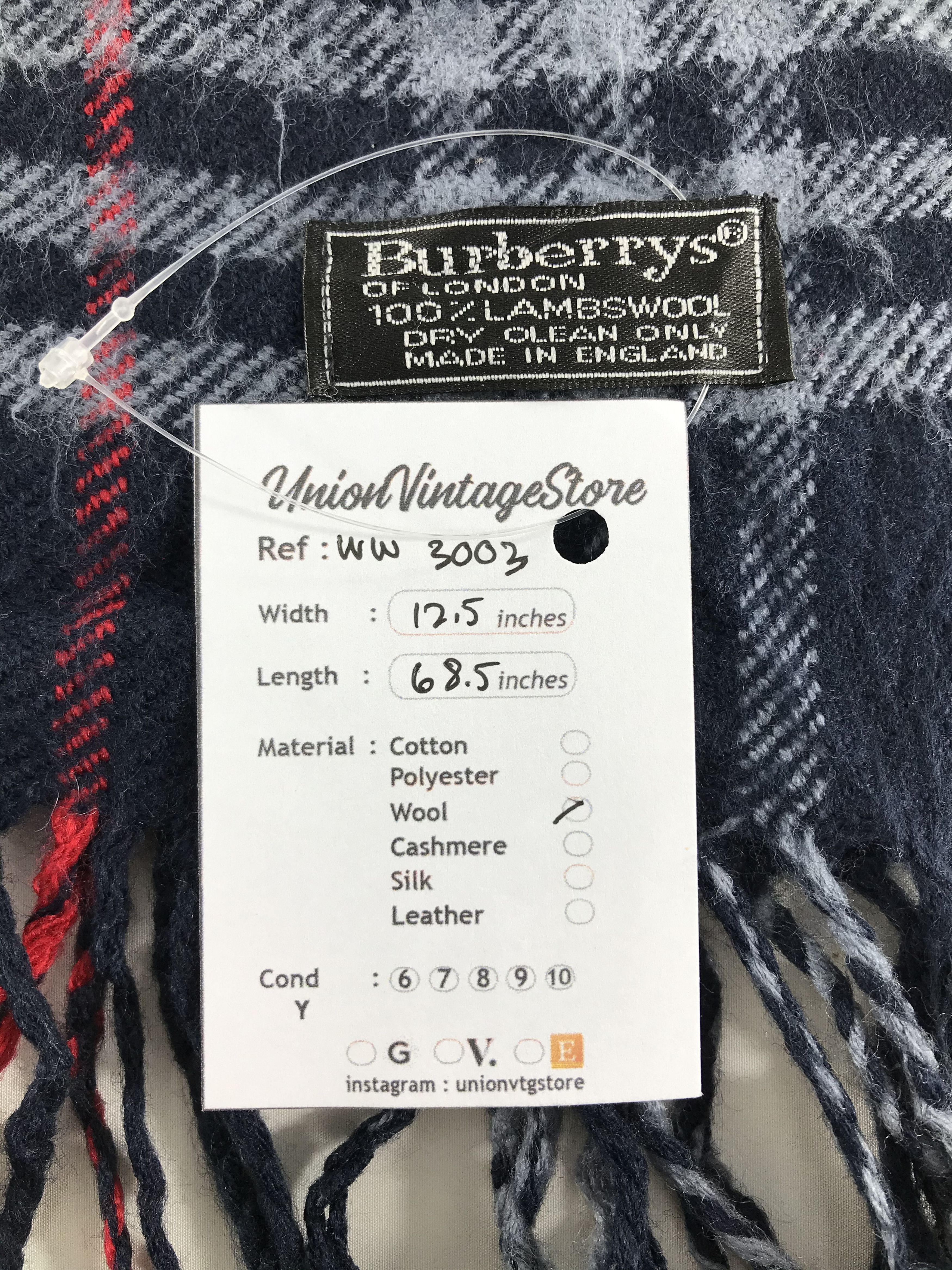 Burberry × Vintage Burberry Scarf / Muffler / Neckwear - WW3003 Size ONE SIZE - 4 Thumbnail