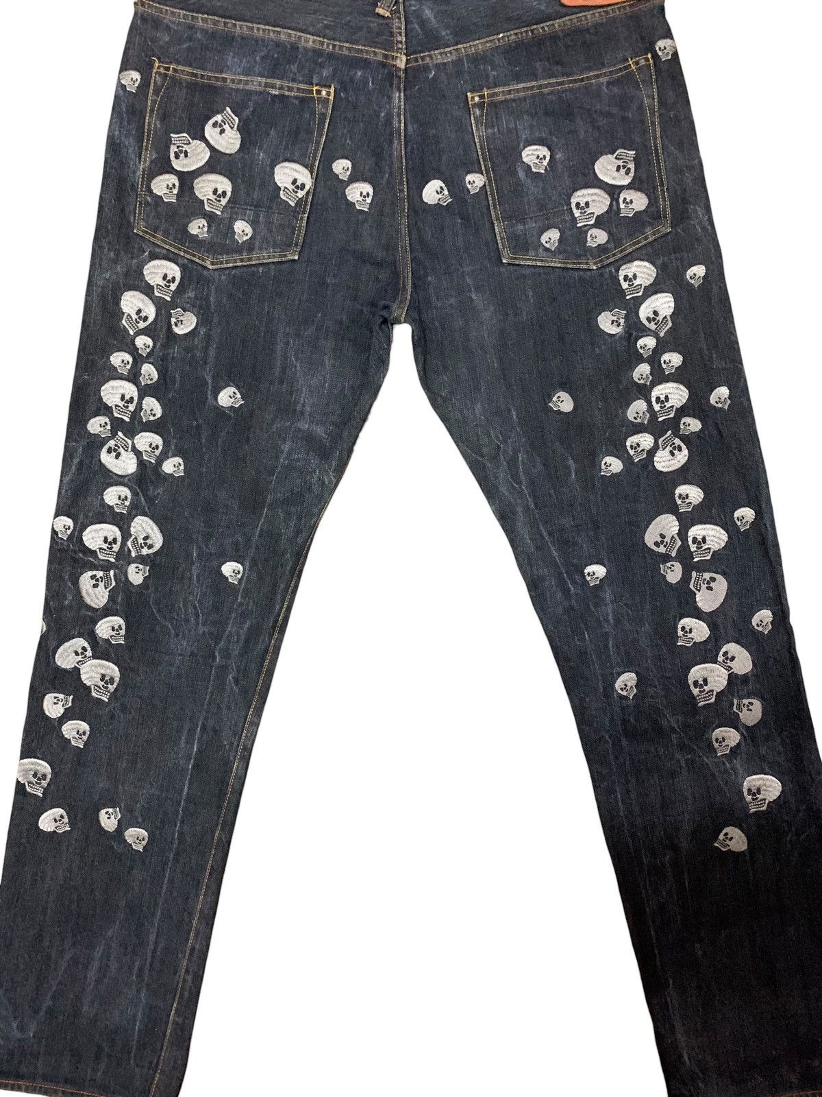 Evisu Evisu Selvedge ButtonFly Skull Embroidery Jeans Size US 40 / EU 56 - 9 Thumbnail