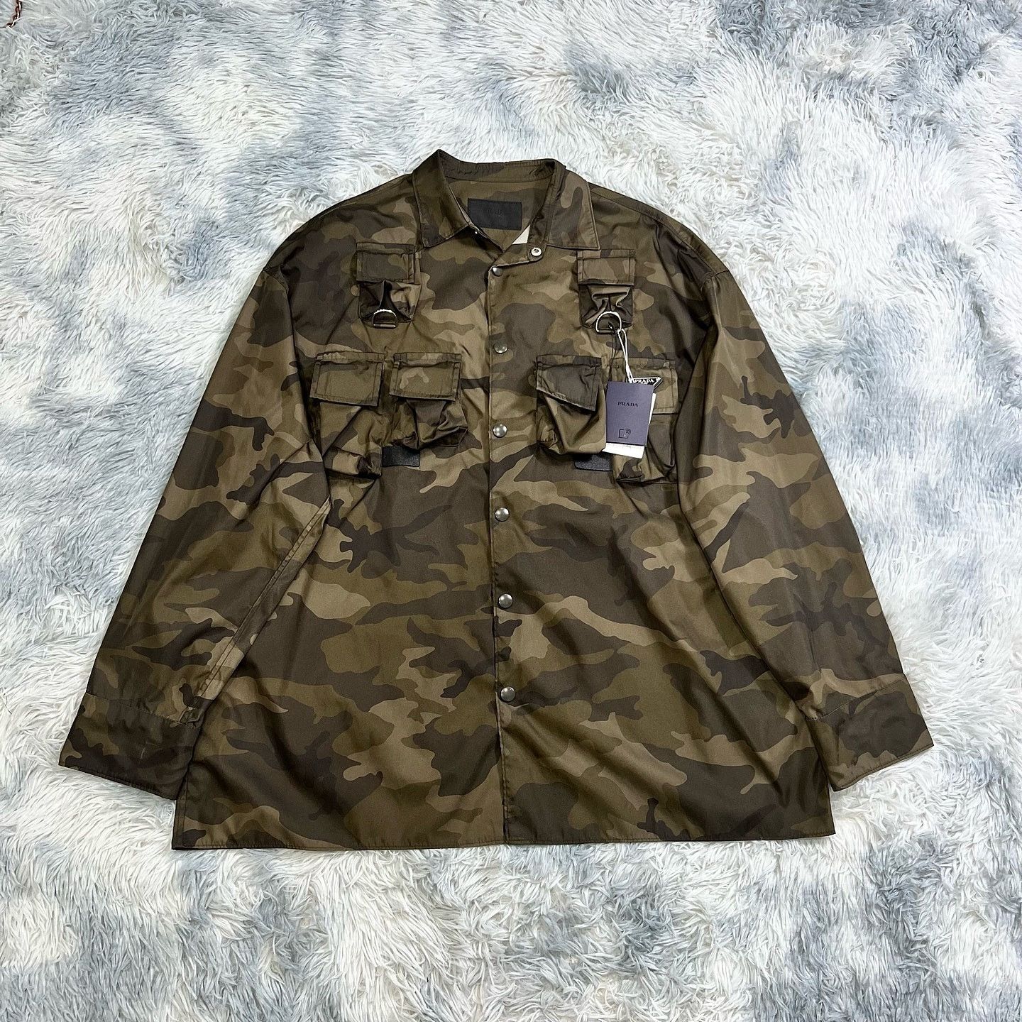 Prada Prada Camouflage Re-Nylon Pocket Jacket Size L Size US L / EU 52-54 / 3 - 1 Thumbnail