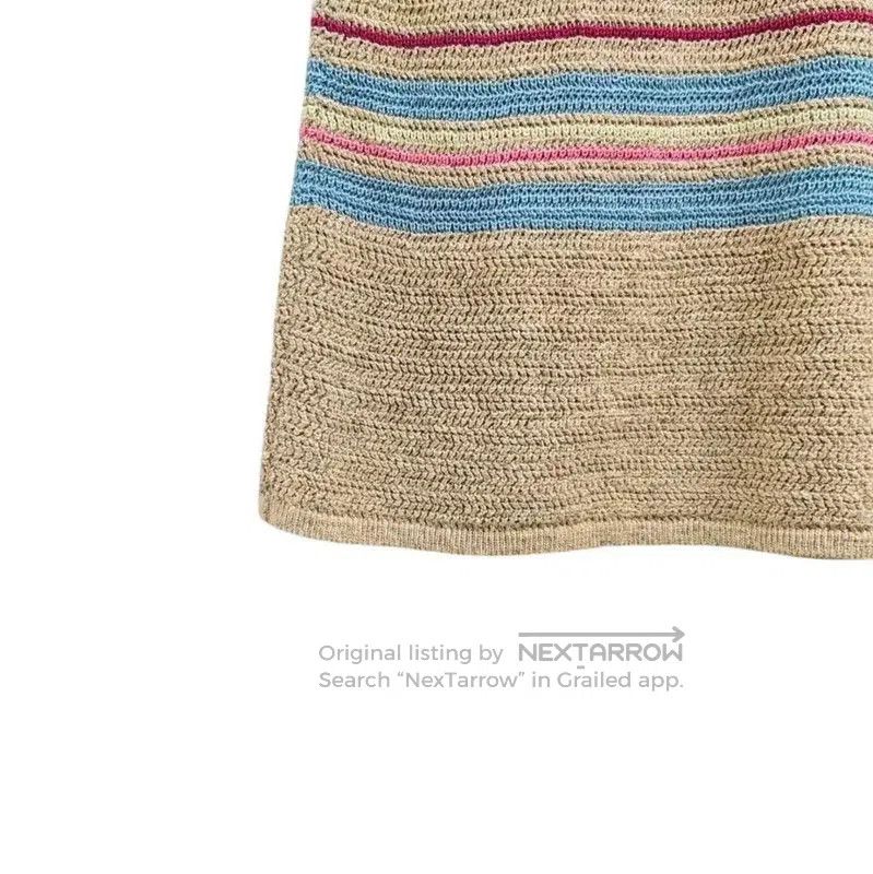 Chanel Chanel Colorful Striped Cotton Blend Dress . Size S / US 4 / IT 40 - 6 Thumbnail