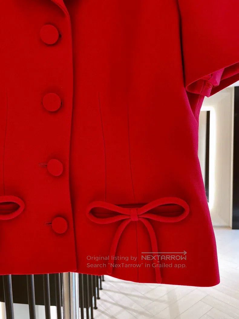 Valentino Valentino bow pockets for short-sleeved suits Size XS / US 0-2 / IT 36-38 - 4 Thumbnail