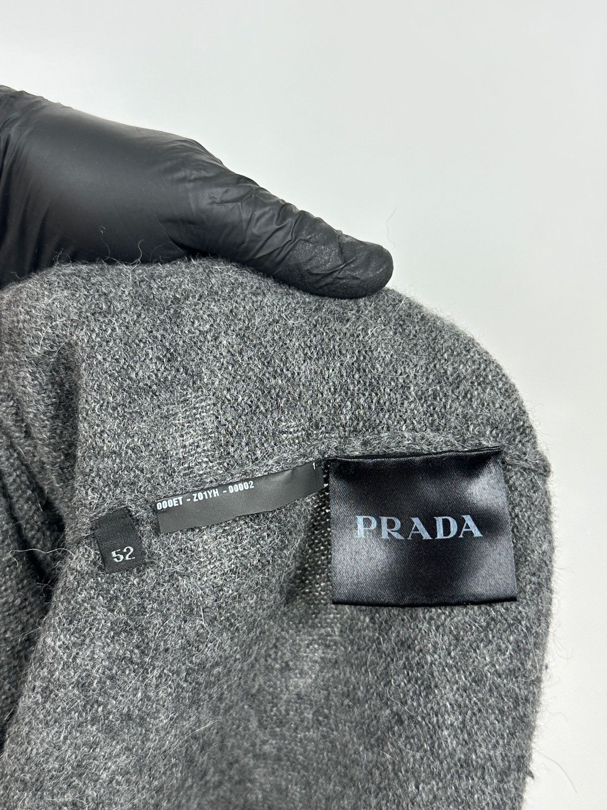 Prada Prada Gray Alpaca Wool Sweater Size US L / EU 52-54 / 3 - 22 Thumbnail
