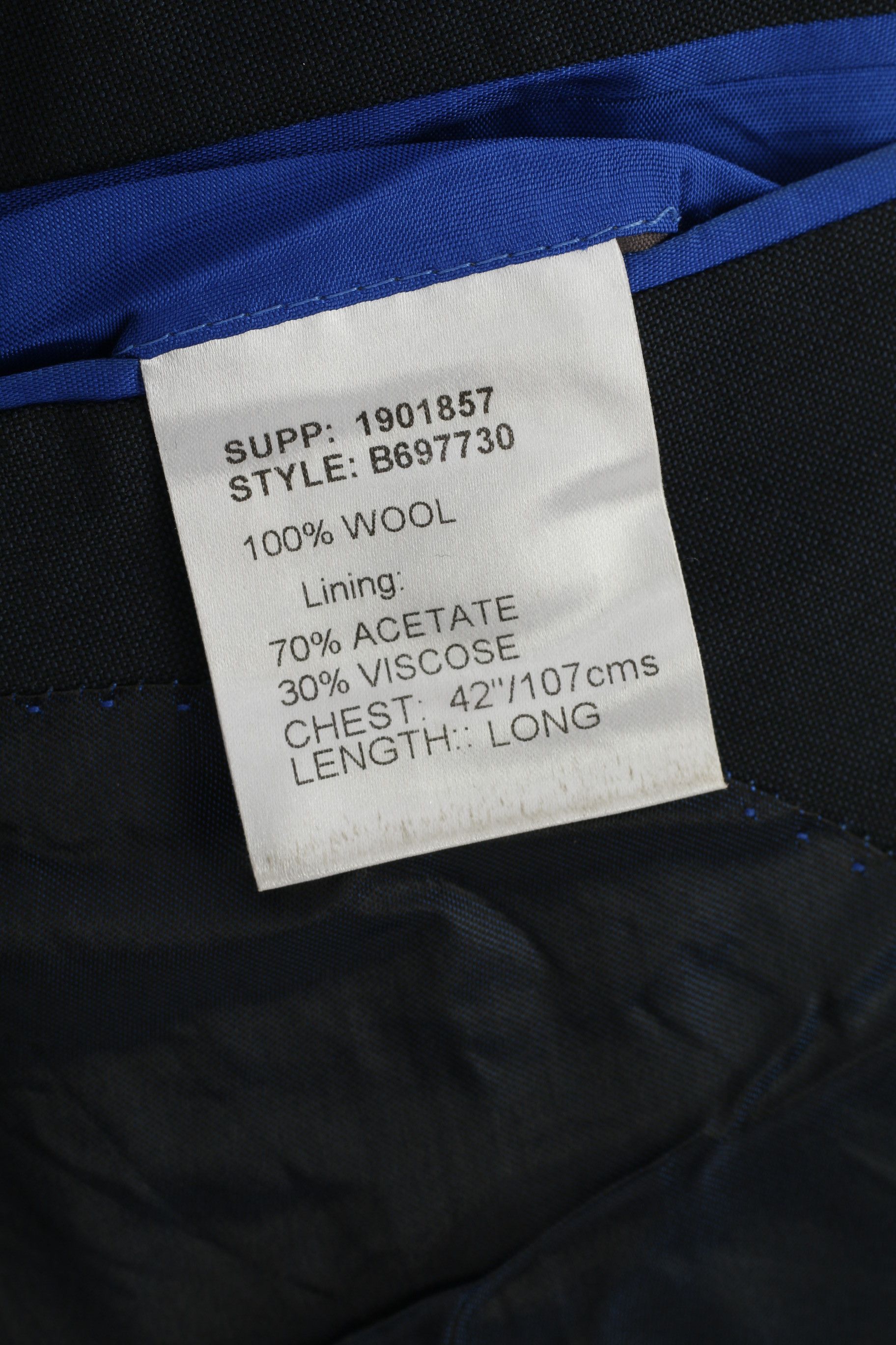 Daniel Hechter Daniel Hechter Paris Men 42 Blazer Navy Wool 10923 Size 42R - 5 Thumbnail
