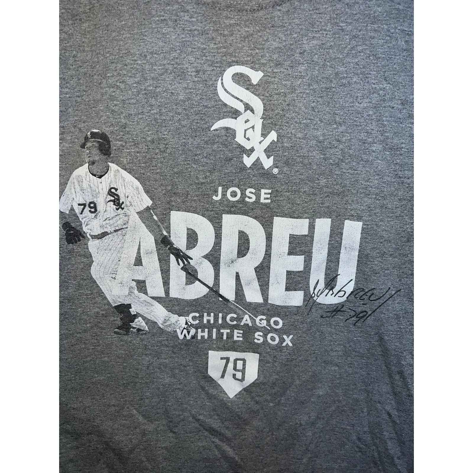 Jerzees Jose Abreu Shirt Chicago White Sox Gray Baseball Player Tee Size US M / EU 48-50 / 2 - 2 Thumbnail