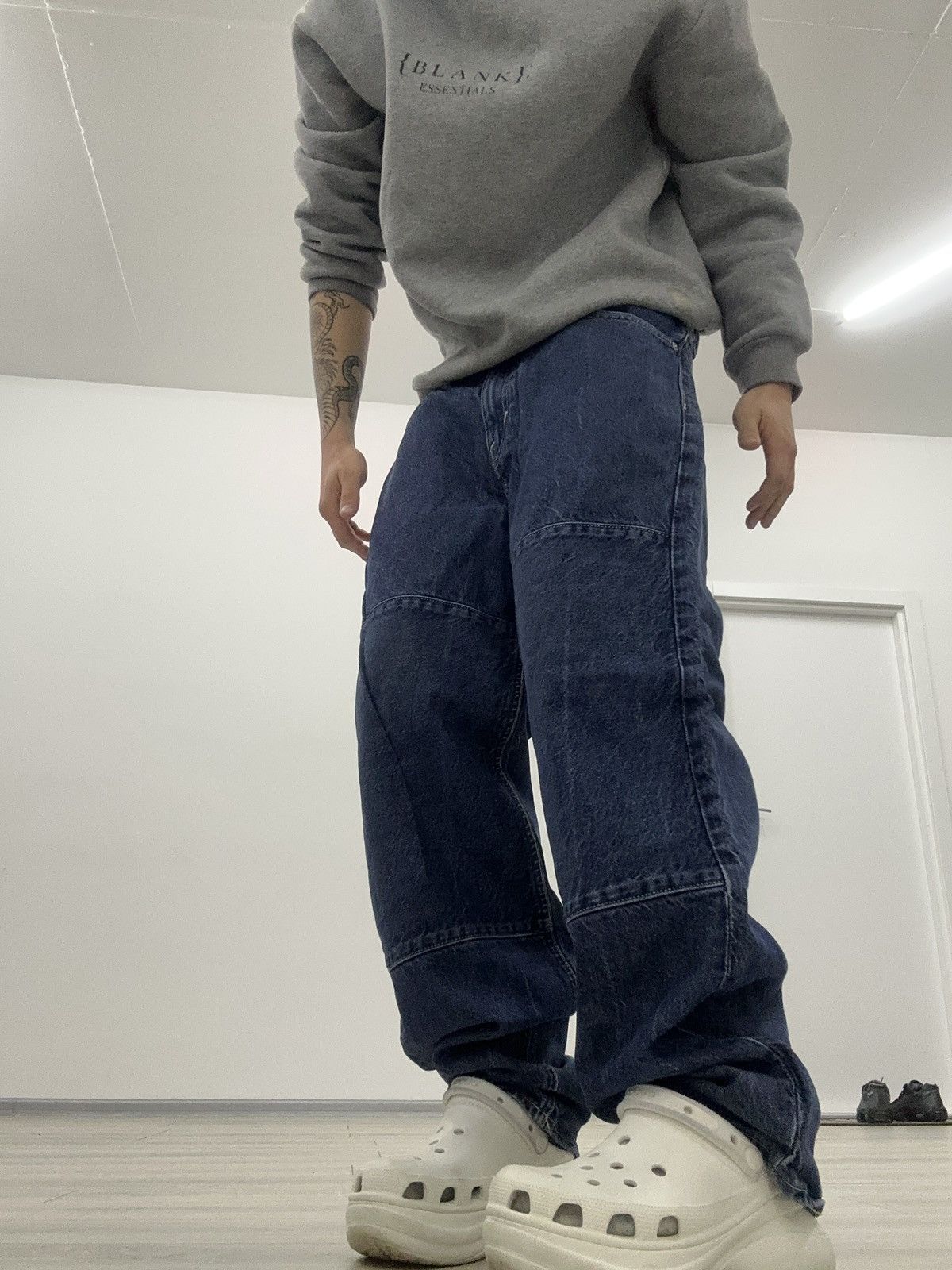 Hysteric Glamour Baggy Loose Double Knee Hysteric Glamour Y2K Jeans Size US 32 / EU 48 - 3 Thumbnail