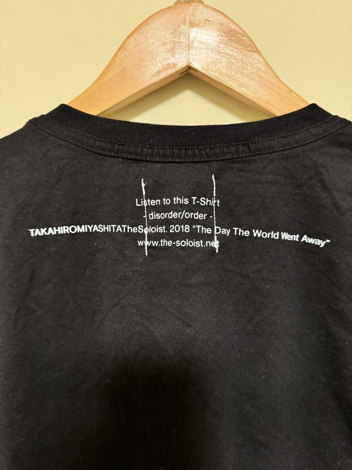 Takahiromiyashita The Soloist. Black ‘The Day The World Went Away’ T-Shirt Size US S / EU 44-46 / 1 - 3 Thumbnail