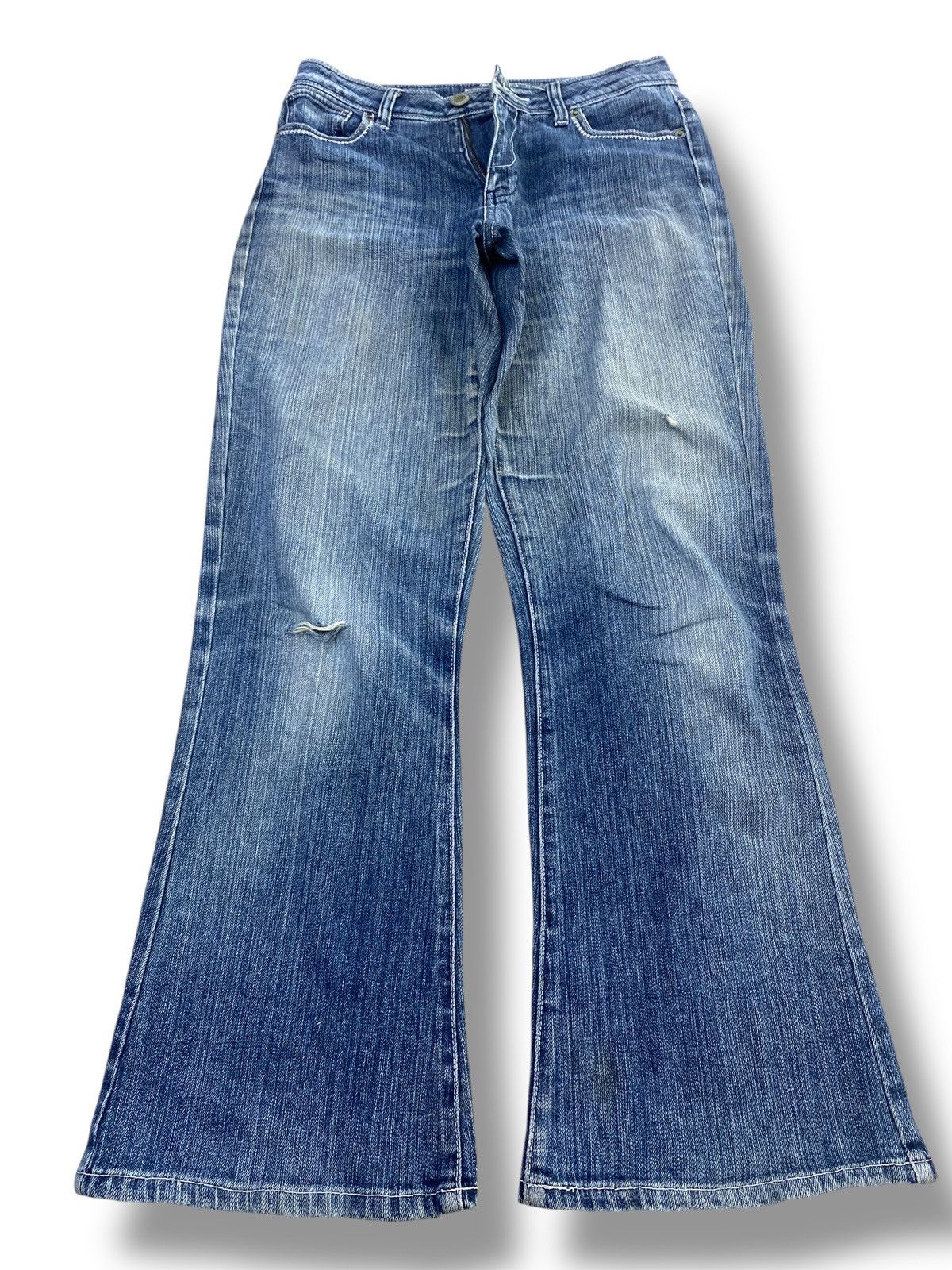 Other Theoria Ripped Faded Wash Style Bootcut Jeans Size US 30 / EU 46 - 1 Thumbnail