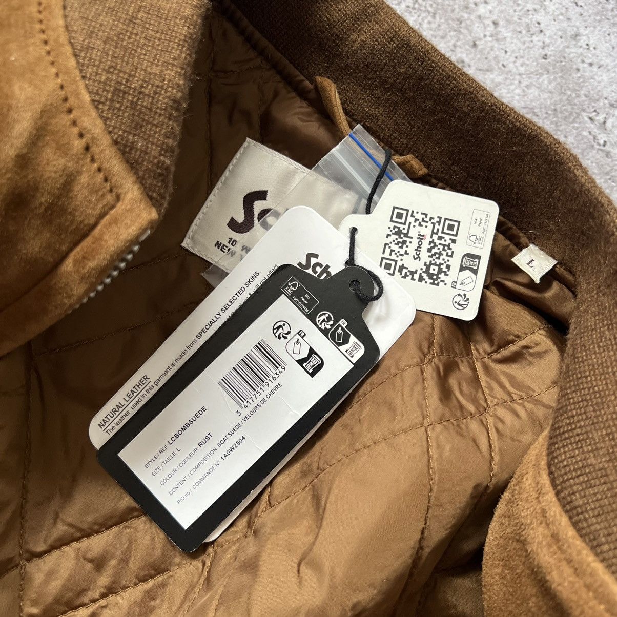 Schott Schott NYC NWT Rust Goat Suede Bomber Jacket Size US L / EU 52-54 / 3 - 5 Thumbnail