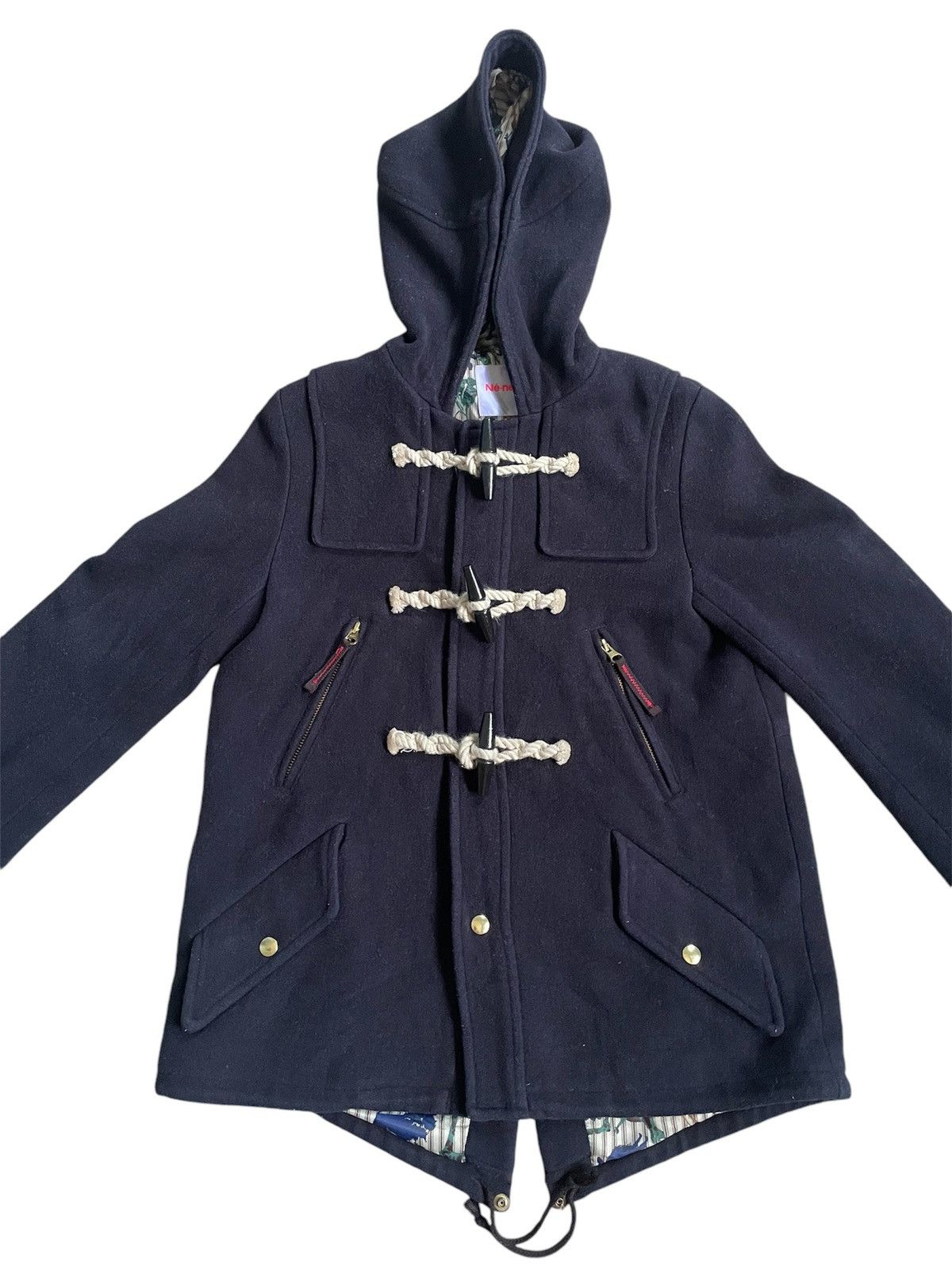Ne-Net Issey Miyake Ne-Net Hooded Duffle Fishtail Jacket Size US M / EU 48-50 / 2 - 3 Thumbnail