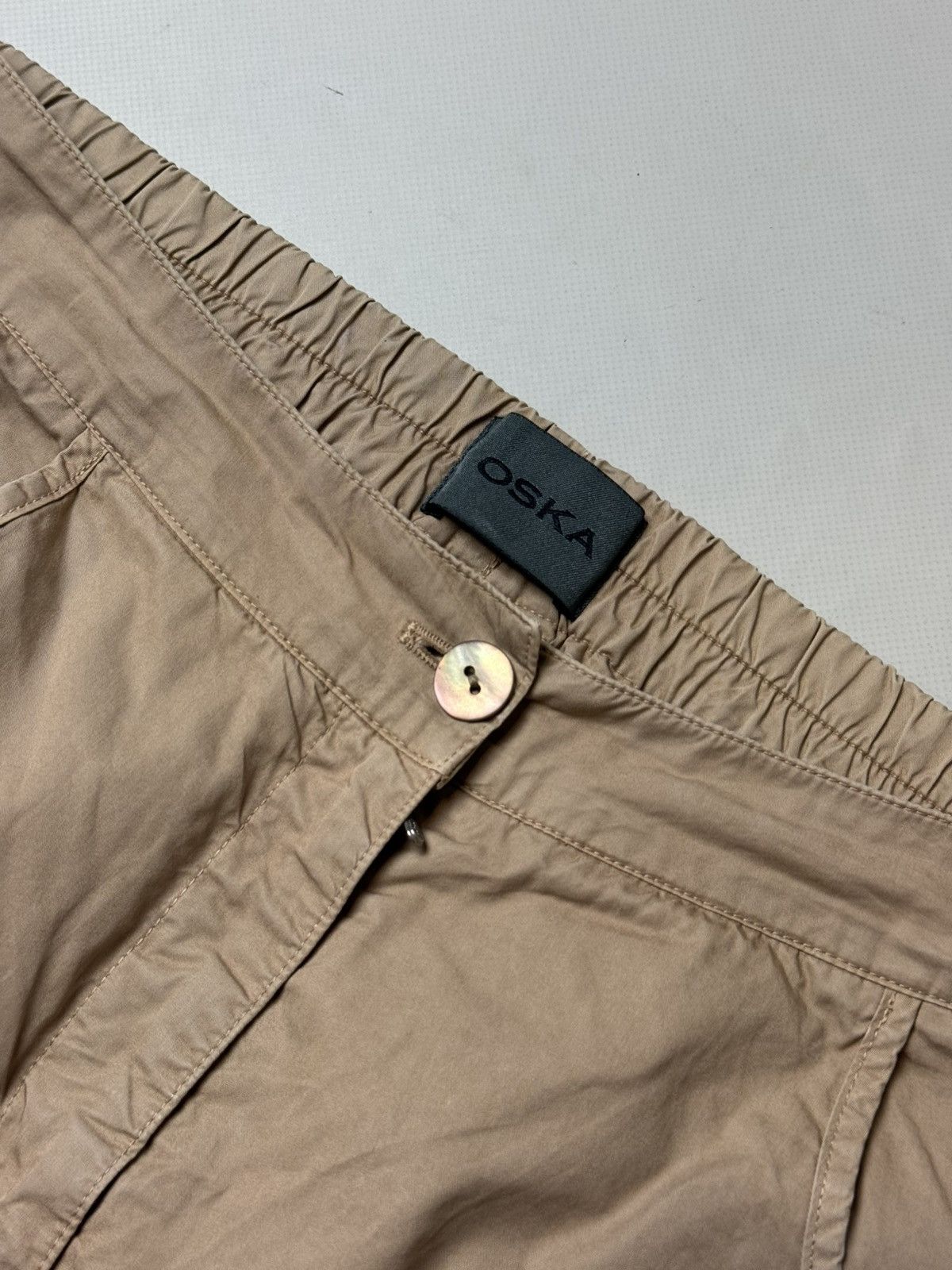 OSKA Oska Ladies Avant-Garde Cotton Chino Pants Trousers Size 3 Size 32" / US 10 / IT 46 - 10 Thumbnail