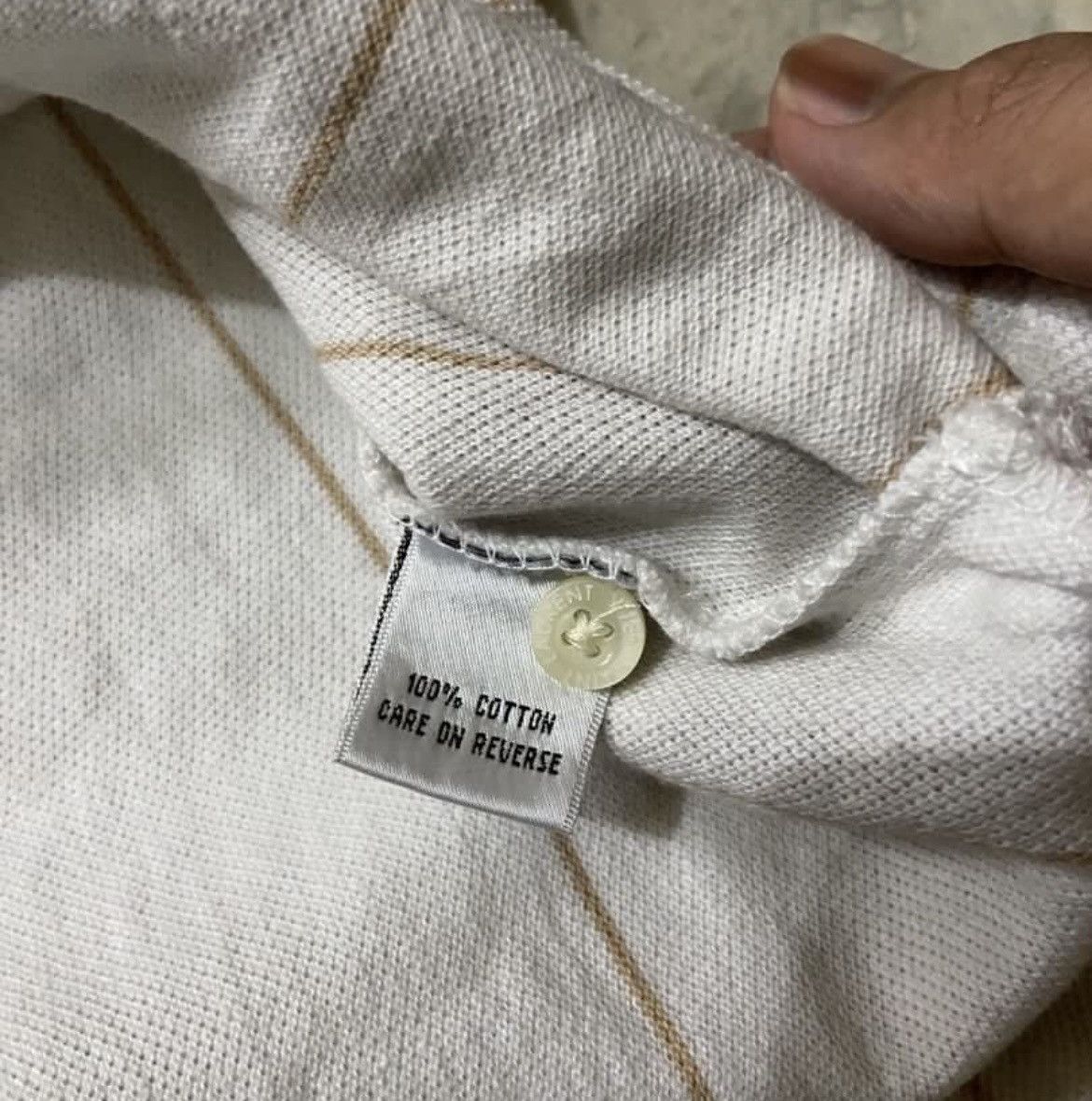 Yves Saint Laurent Vintage ‼️ Yves Saint Laurent Pour Homme Striped Polos Size US L / EU 52-54 / 3 - 2 Thumbnail