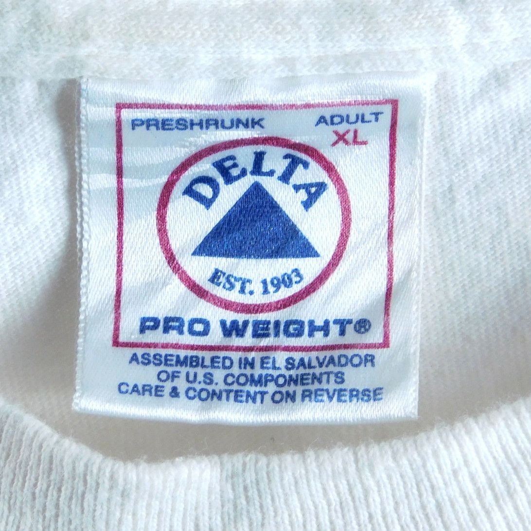 Delta Vintage Jeff Gordon NASCAR Chest Logo T Shirt Size XL White Size US XL / EU 56 / 4 - 3 Thumbnail