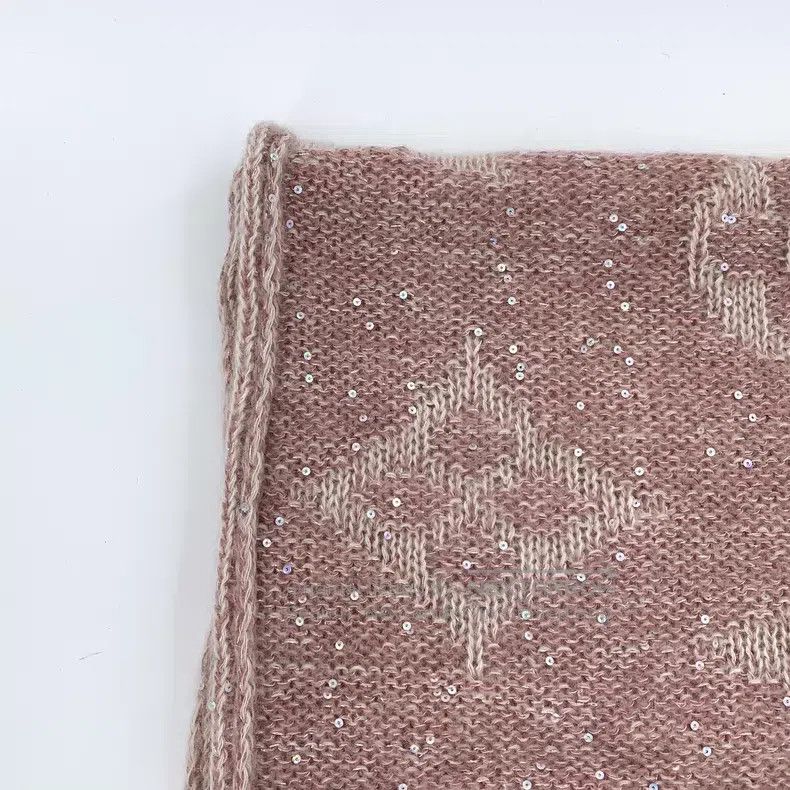 Louis Vuitton Louis Vuitton Pink logo presbyopic intarsia sequined mohai Size ONE SIZE - 3 Thumbnail