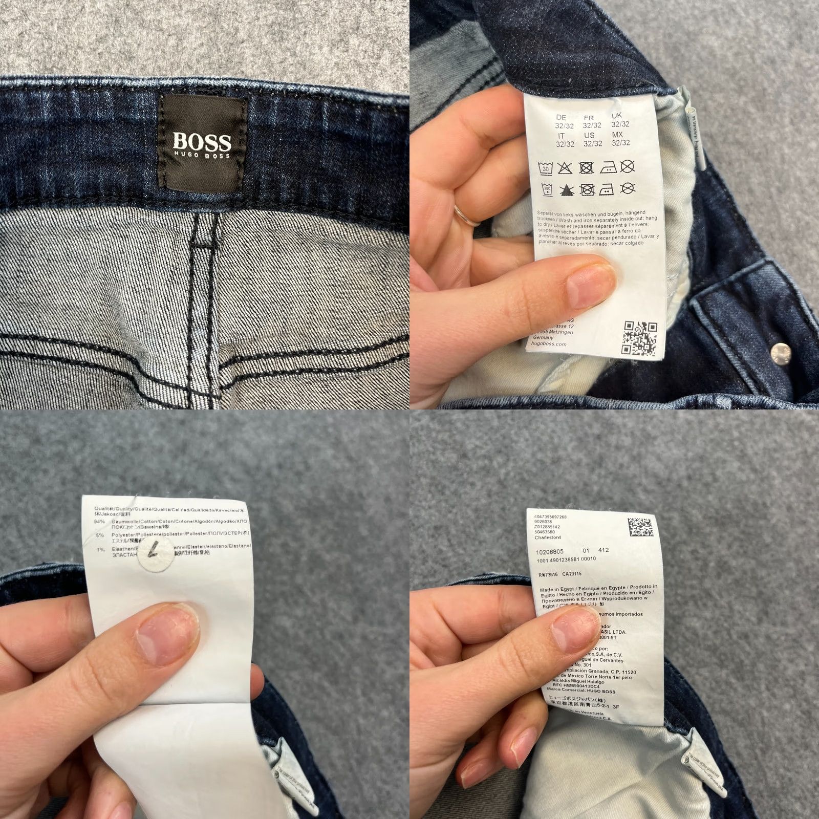 Hugo Boss HUGO BOSS Jeans Slim Skinny 32 32 Dark Wash Blue Stretch Charleston Denim Men Size US 32 / EU 48 - 8 Thumbnail
