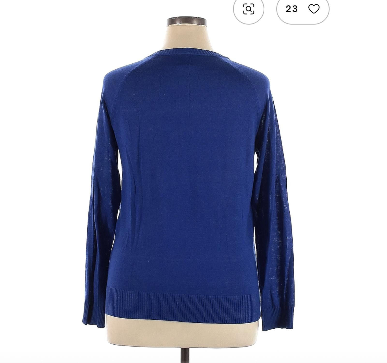Other Blue XL Well Worn Christmas Sweatshirt - Deck Yo' Self Size XL / US 12-14 / IT 48-50 - 2 Thumbnail