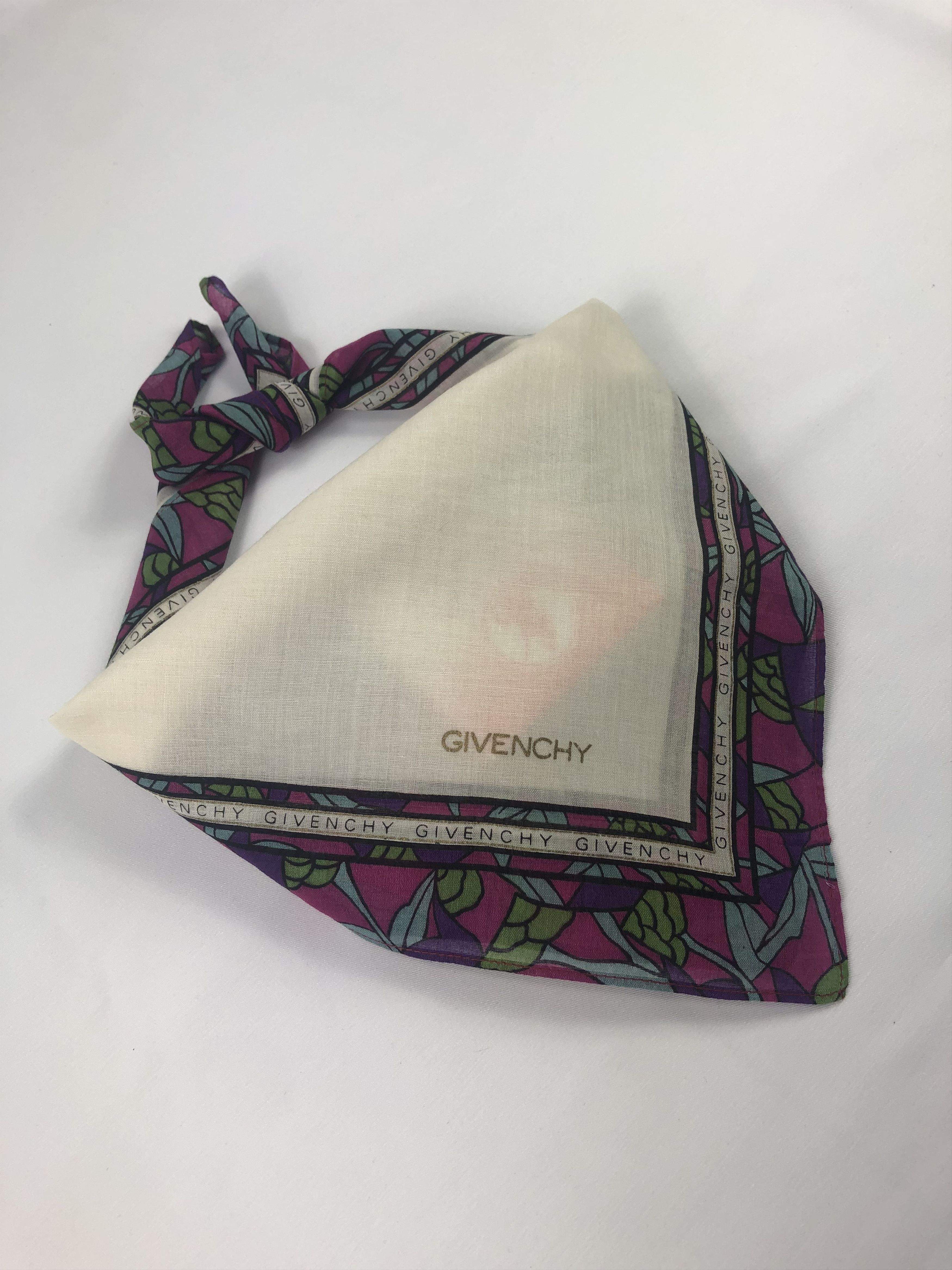 Vintage Givenchy Handkerchief / Bandana / Neckerchief / Headscarf Size ONE SIZE - 2 Thumbnail