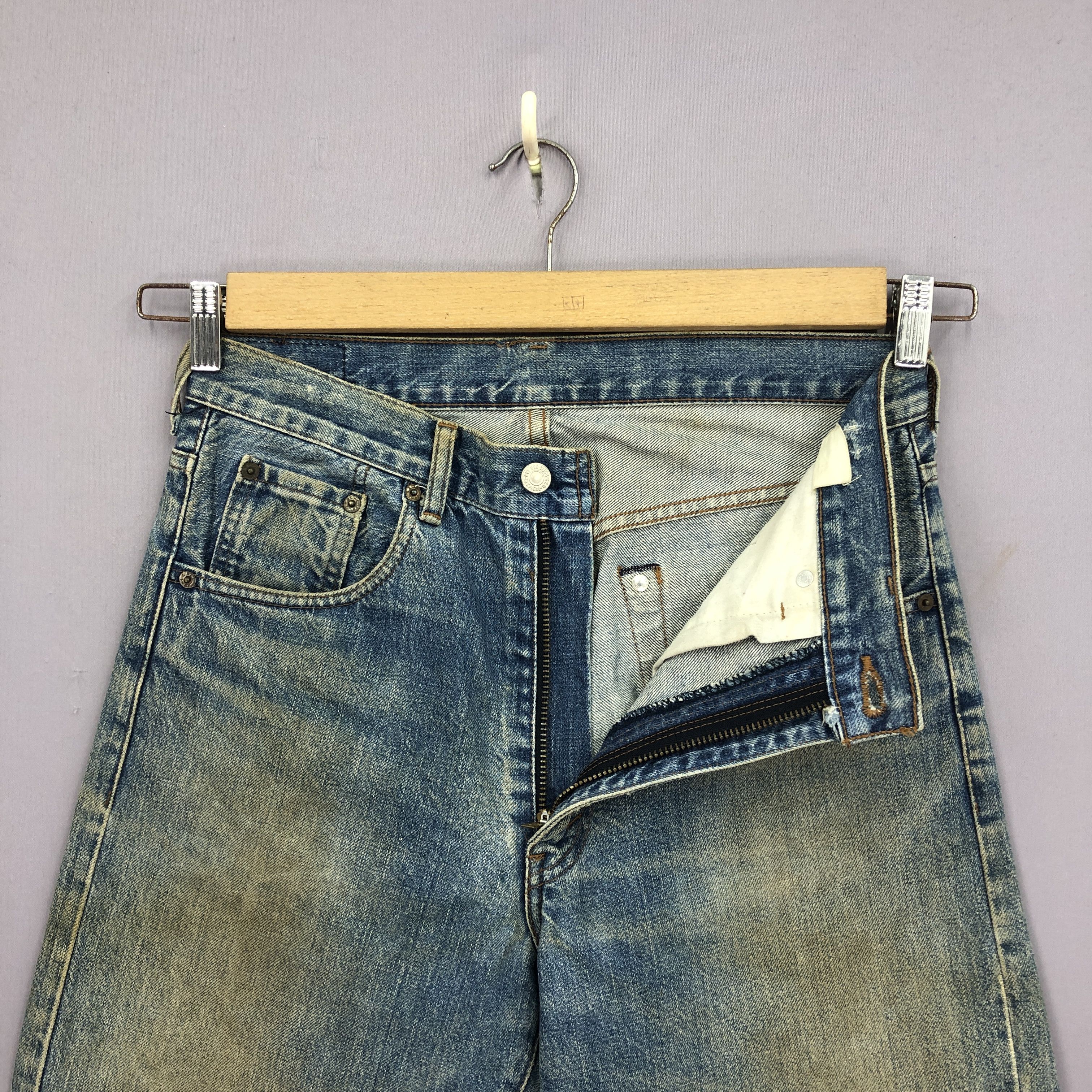 Levi's Vintage 80s Levis 502xx Selvedge Jeans Mudwash Redline Denim Size US 32 / EU 48 - 7 Thumbnail