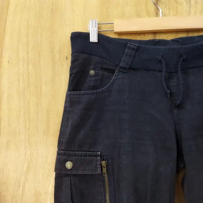 Japanese Brand WITTY PITTY CROPEP BLACK CARGO PANTS Size US 30 / EU 46 - 4 Thumbnail