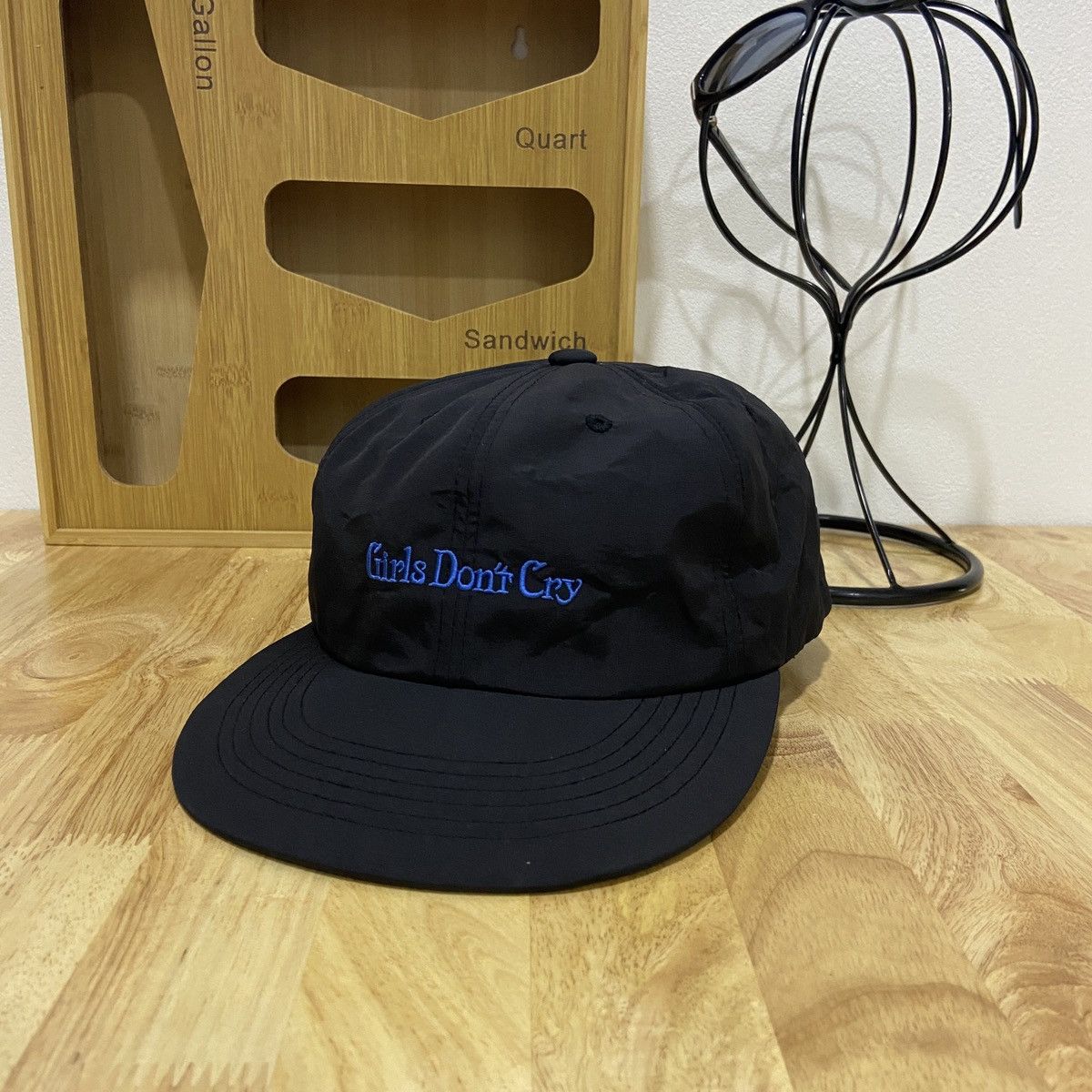 image of Girls Dont Cry Girl Don’T Cry Nylon 6Panel Cap in Black, Men's