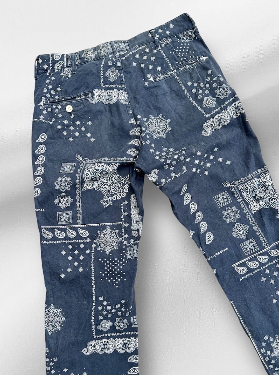 Japanese Brand × Kapital × Spellbound Vintage Spellbound DMG Japan Bandana Navy Mens Size US 30 / EU 46 - 15 Thumbnail