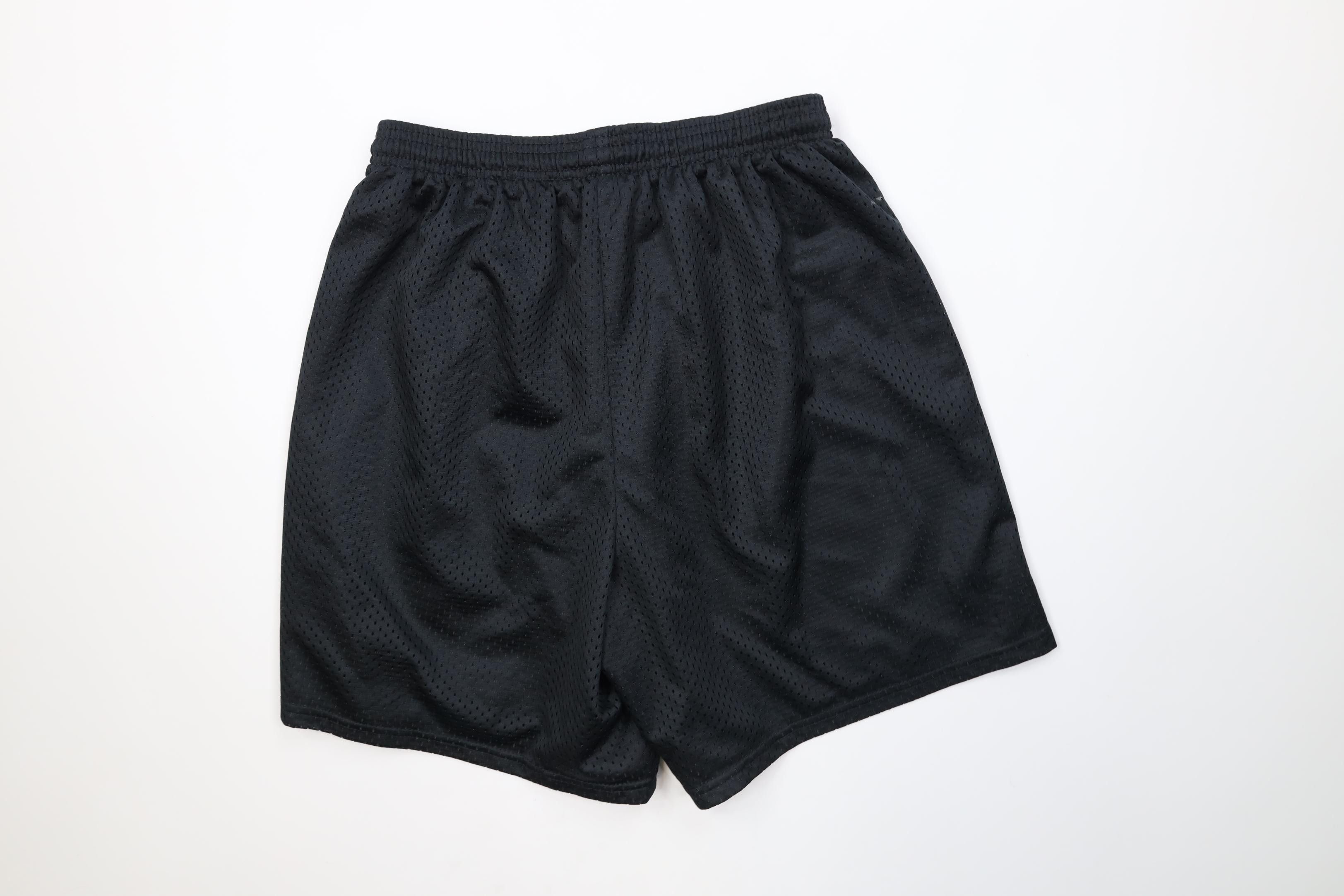 Vintage Vintage 90s Streetwear Mesh Above Knee Shorts Black Size US 32 / EU 48 - 8 Thumbnail