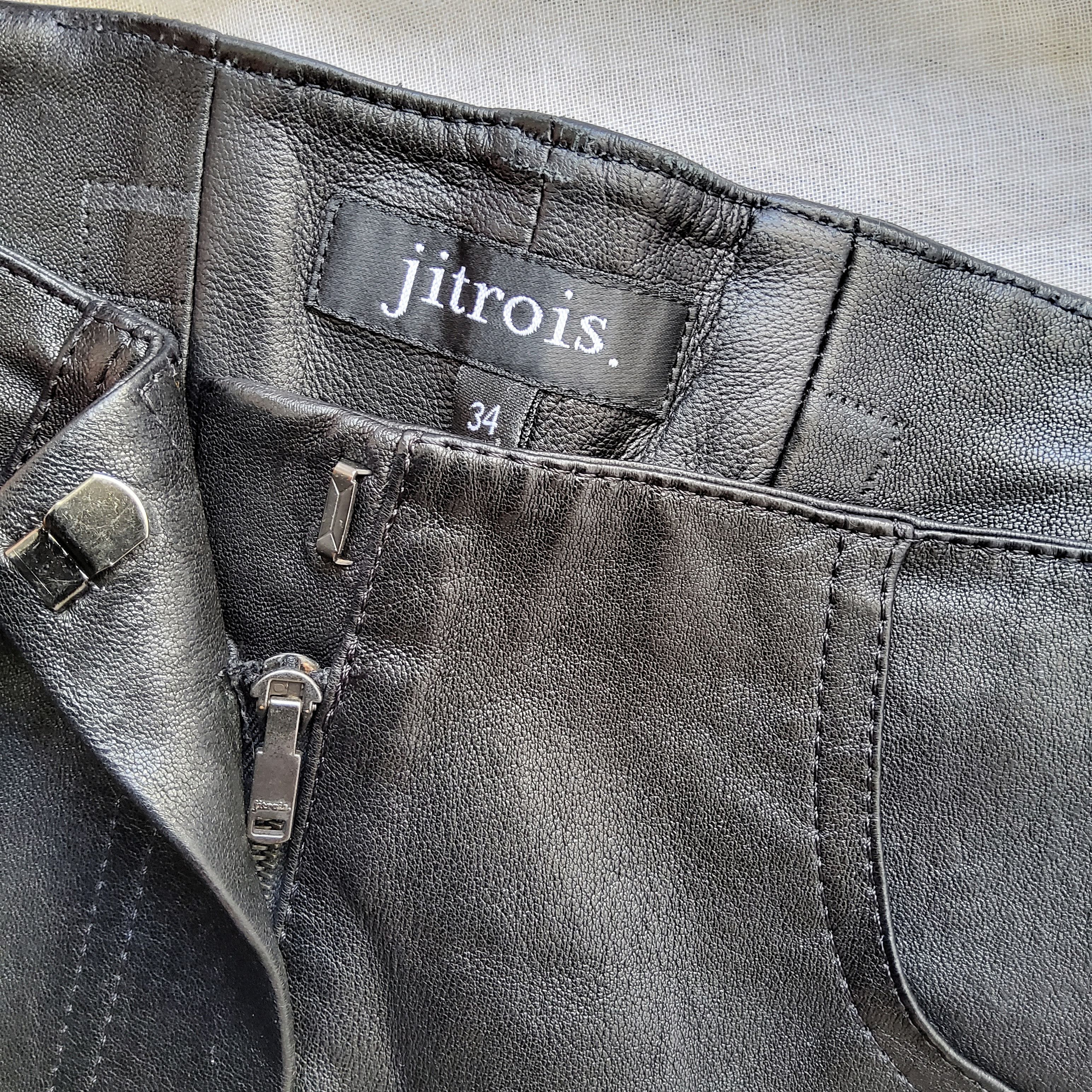 Jitrois Jitrois vintage y2k 2010s second skin leather bootcut pants Size 25" / US 0 / IT 36 - 8 Thumbnail