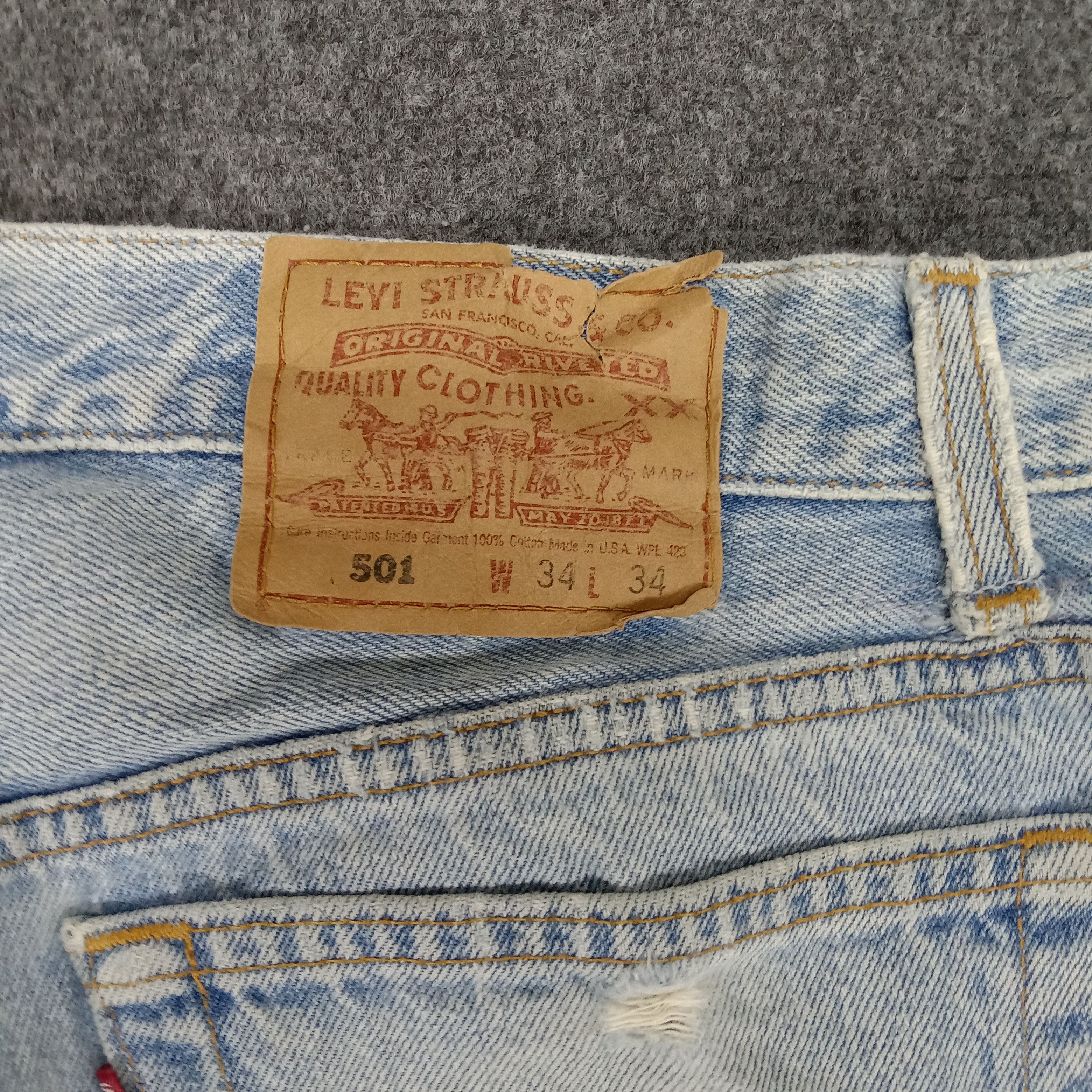 Levi's × Vintage Levi's American Style Custom Patchwork Denim Jeans Size US 33 - 10 Thumbnail