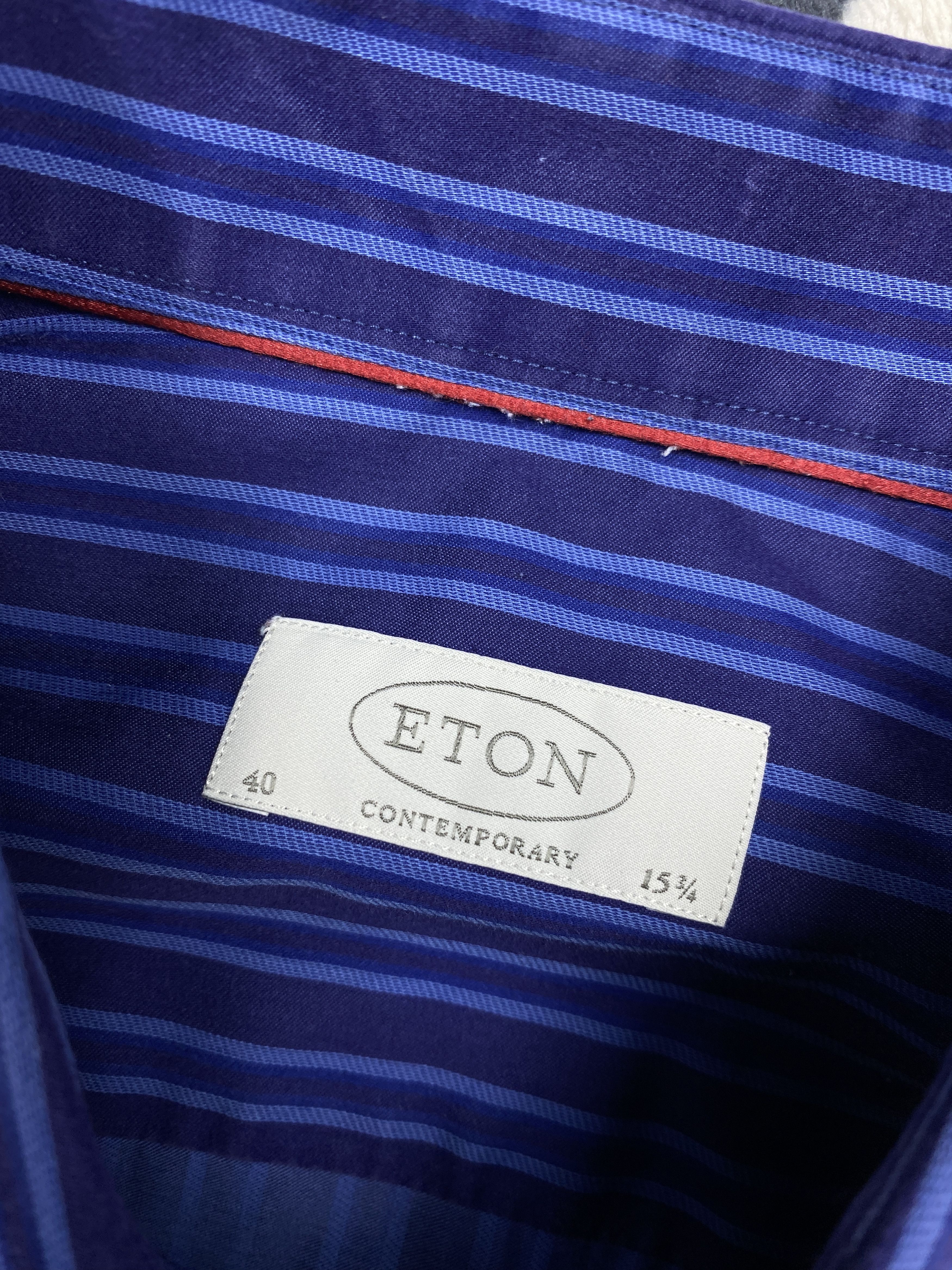 Eton × Vintage Eton Mens Long Sleeve Shirt Size US L / EU 52-54 / 3 - 4 Thumbnail
