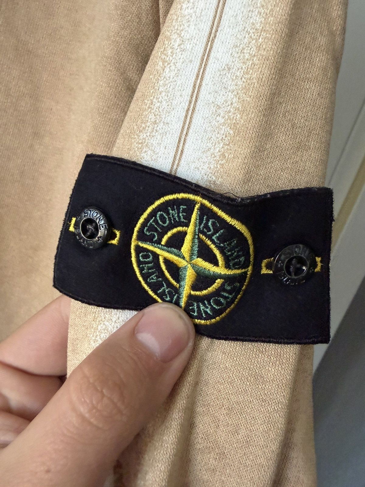 Stone Island × Supreme Stone Island Supreme Hoodie Beige Size US L / EU 52-54 / 3 - 6 Thumbnail