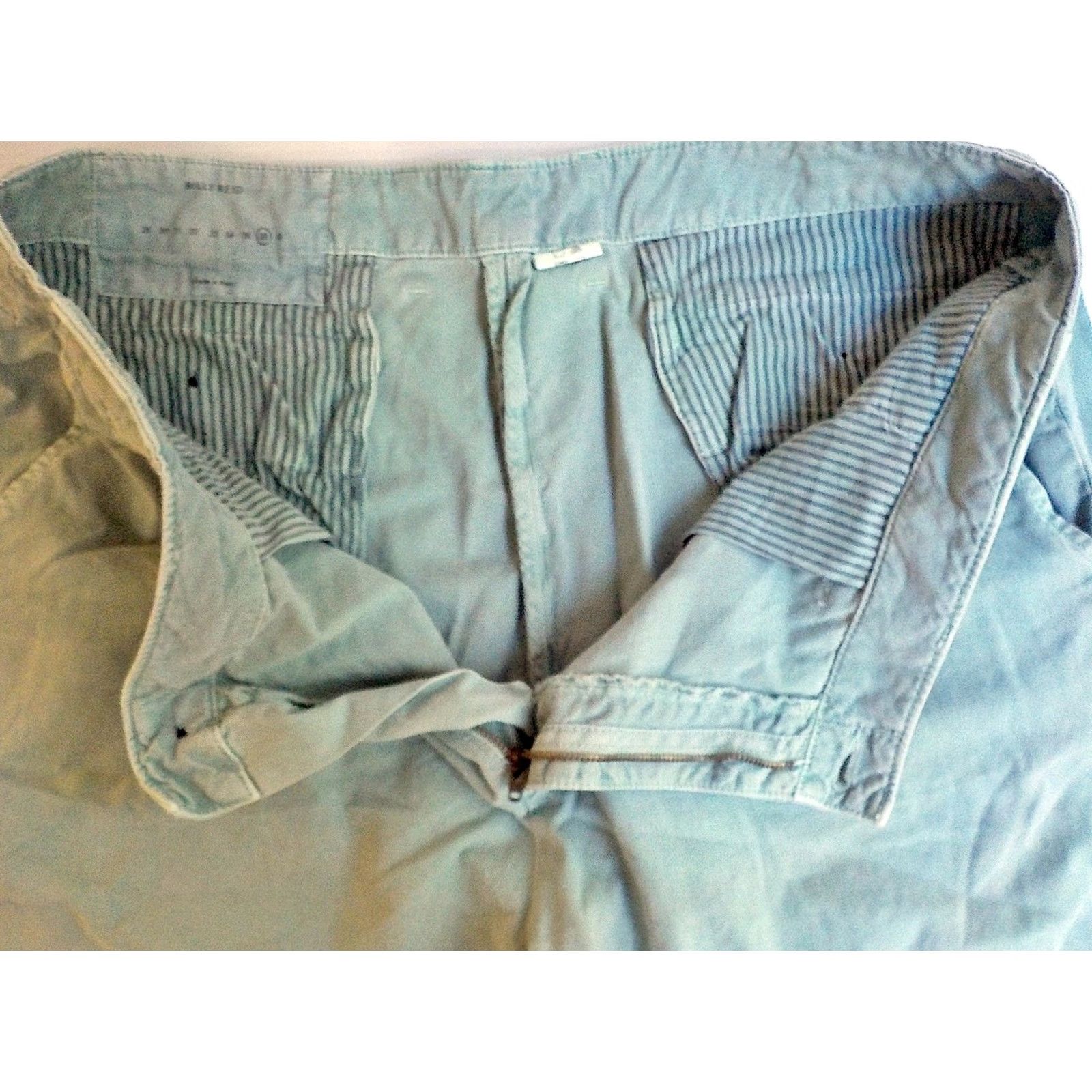 Billy Reid Billy Reid Wynn Shorts Men 38 Pistachio Green 100% Cotton Flat Front Casual Shorts Size US 38 / EU 54 - 4 Thumbnail