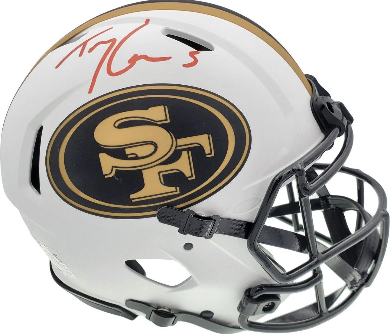 NFL Trey Lance Signed San Francisco 49ers Speed NFL Helmet Size ONE SIZE - 1 Thumbnail