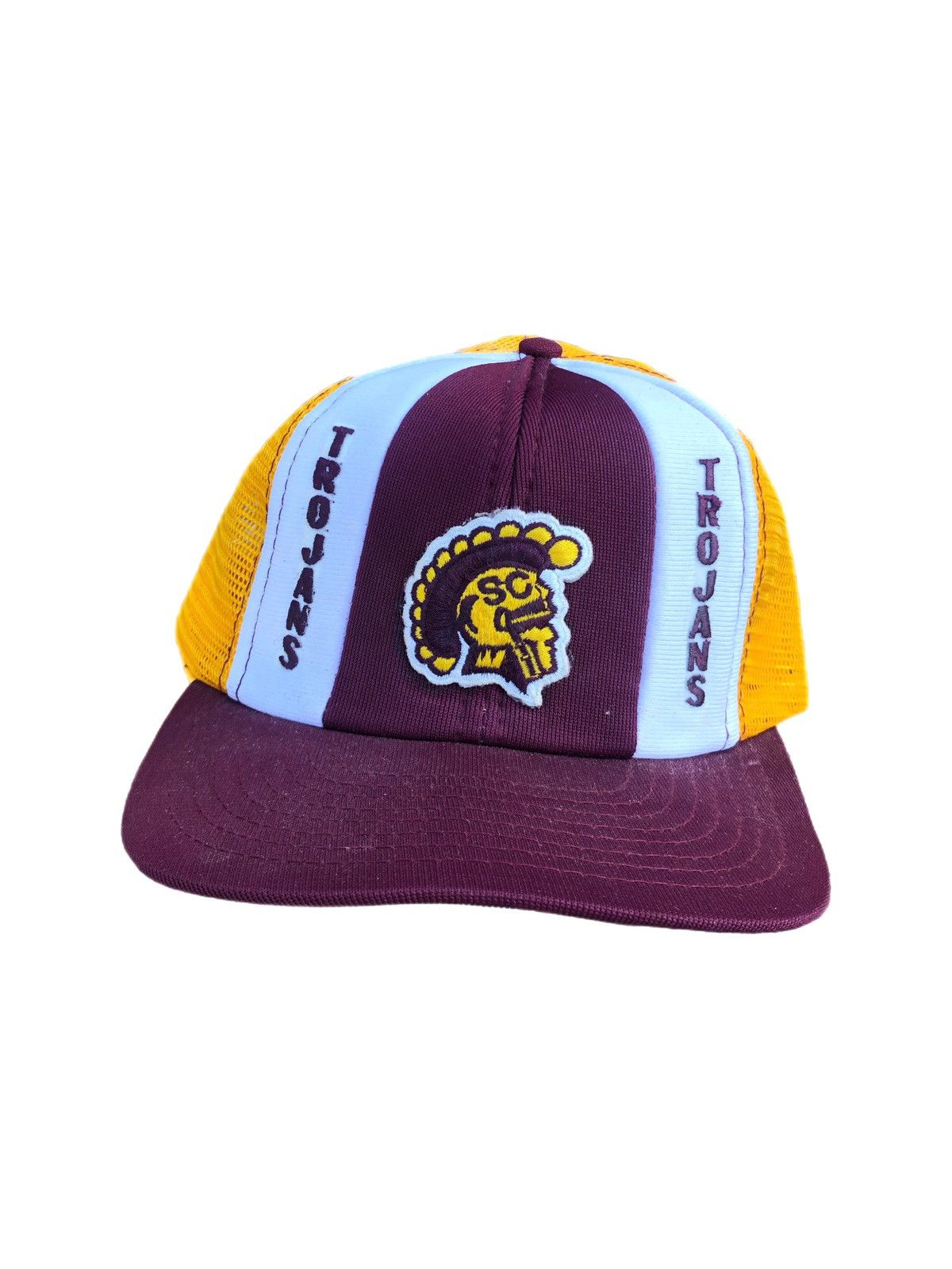 Vintage Vintage 90s USC Trojans Trucker Cap Size ONE SIZE - 1 Thumbnail