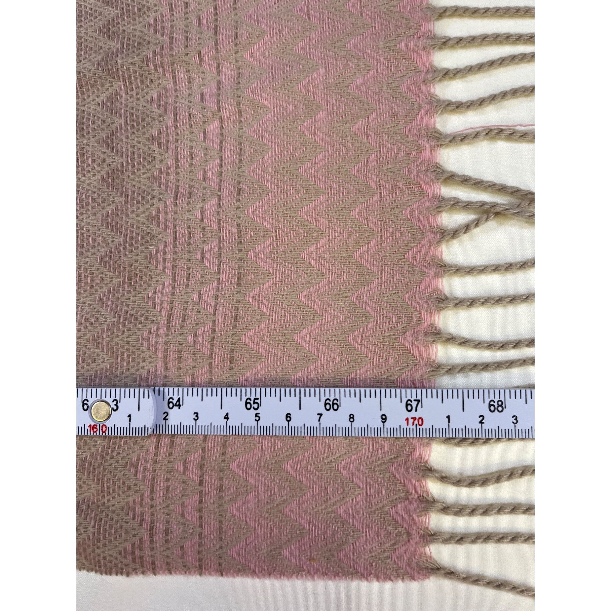 Other Gradient Chevron Scarf with Fringe 67in SKU 7044 Size ONE SIZE - 5 Thumbnail