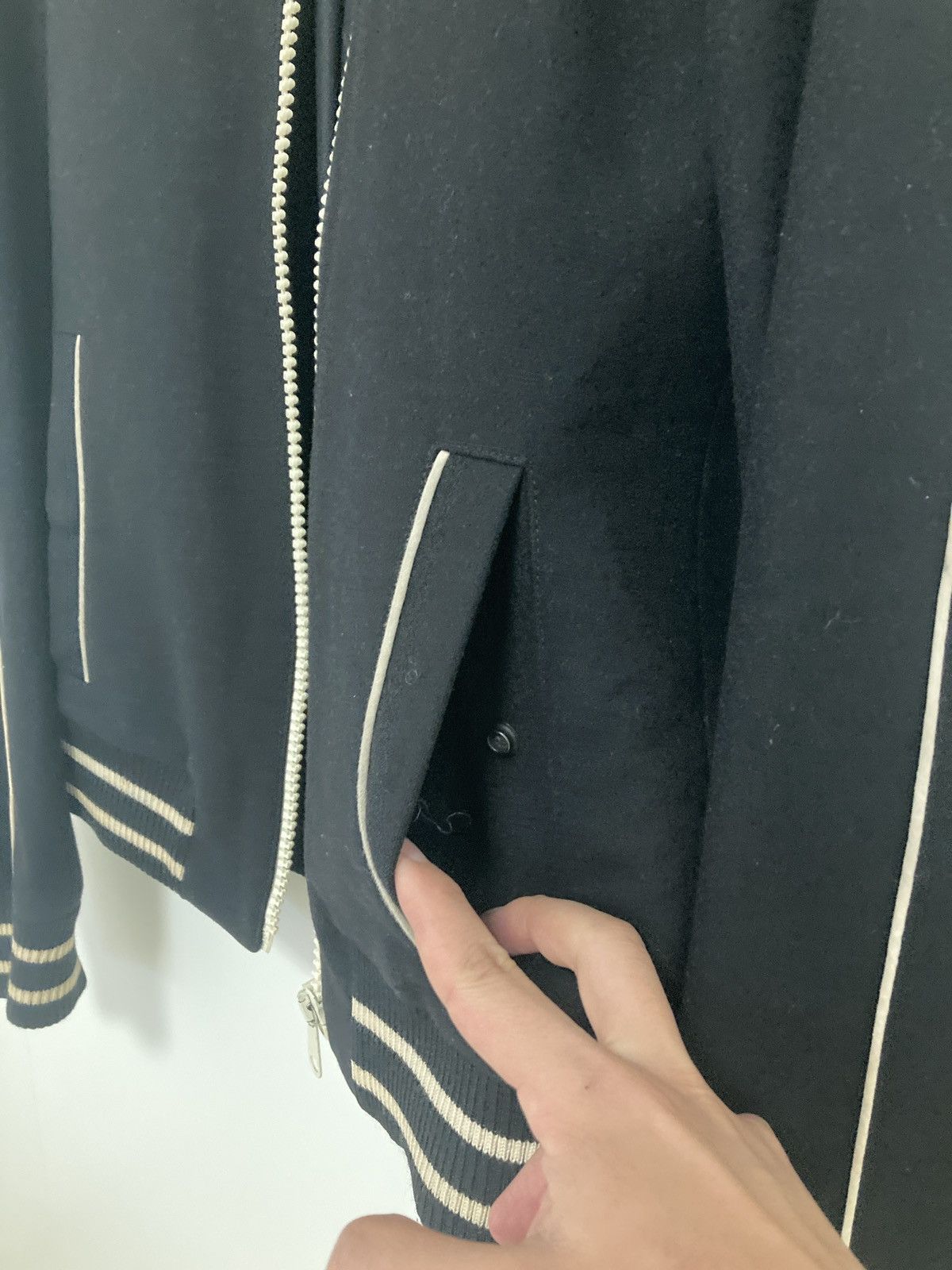 Hedi Slimane DIOR HOMME BY HEDI SLIMANE FW05 WOOL VARSITY BASEBALL JACKET Size US S / EU 44-46 / 1 - 11 Thumbnail