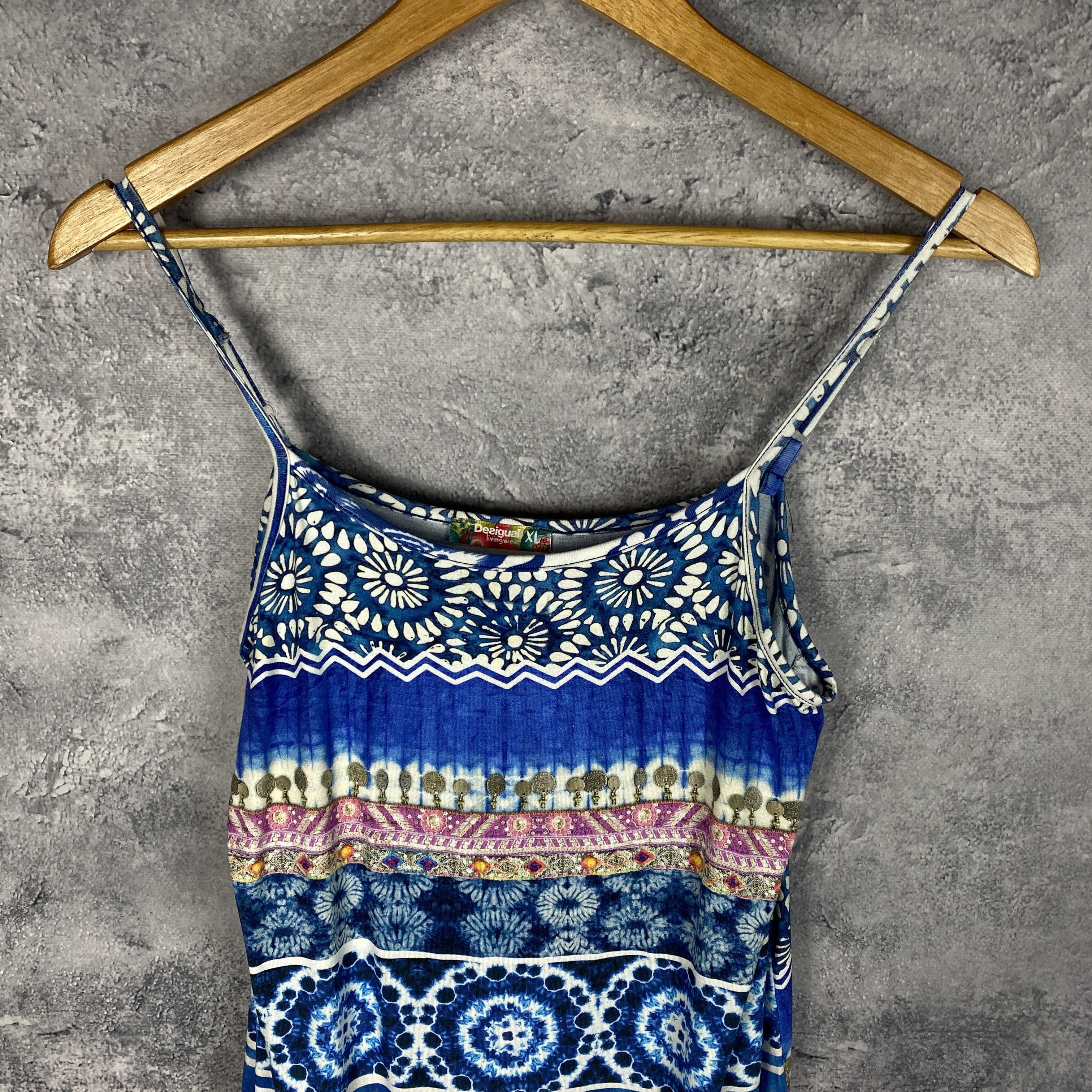 Desigual Desigual Overalls Women's Size XL Multicolor Sleeveless Size XL / US 12-14 / IT 48-50 - 2 Thumbnail