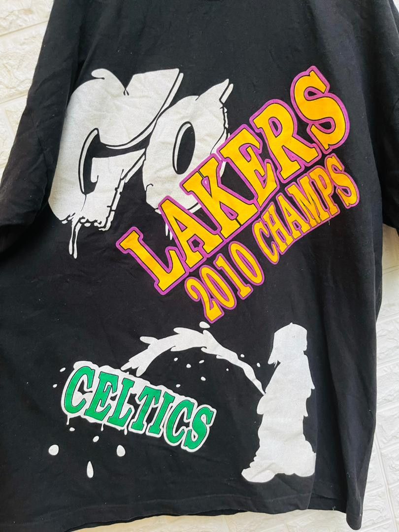 Japanese Brand × Vintage Vintage Lakers Celtics Hip Hop Designer Fashion Style Size US XXL / EU 58 / 5 - 4 Thumbnail