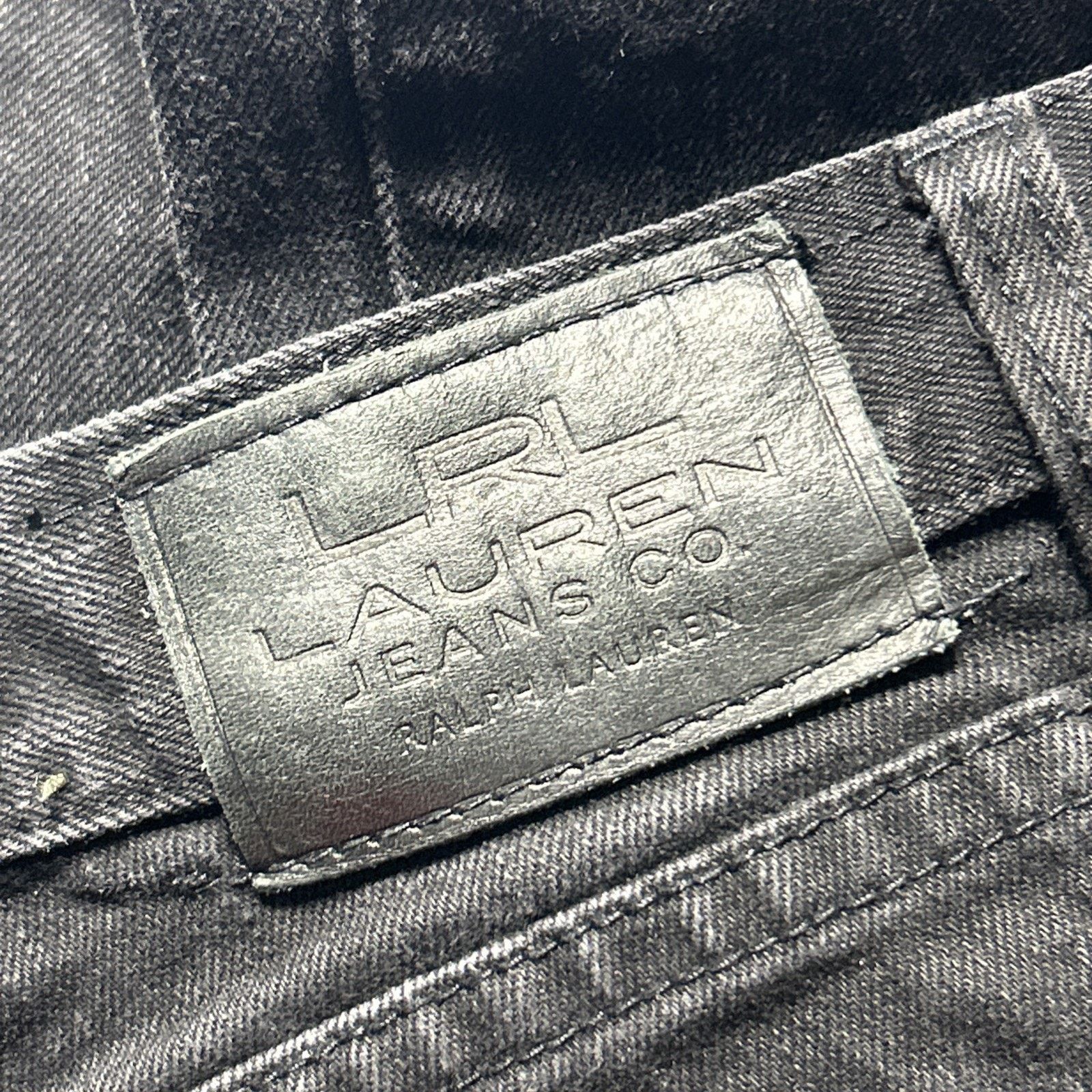 Lauren Ralph Lauren Polo Ralph Dojo Baggy Jeans Women 6 31x32 Wide Flare Black Size 28" / US 6 / IT 42 - 4 Thumbnail