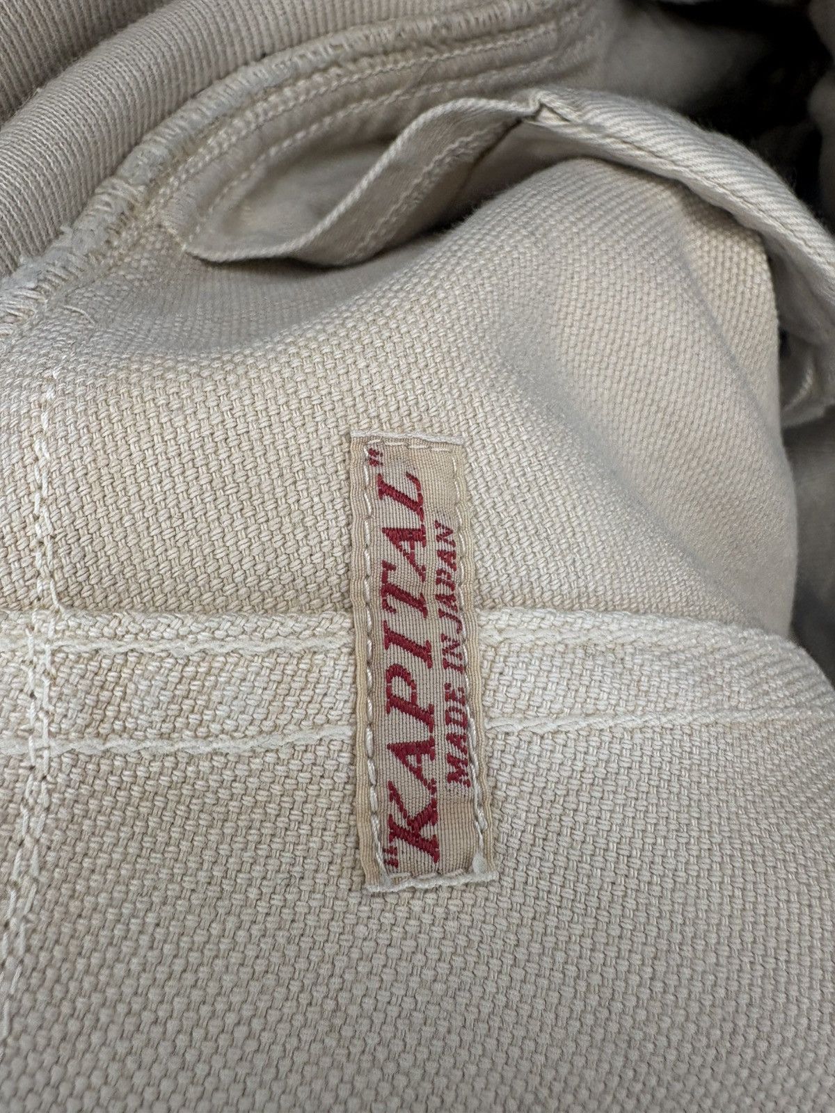 Kapital KAPITAL SOURELLE WIDE STRAIGHT CANVAS PANTS Size US 34 / EU 50 - 3 Thumbnail