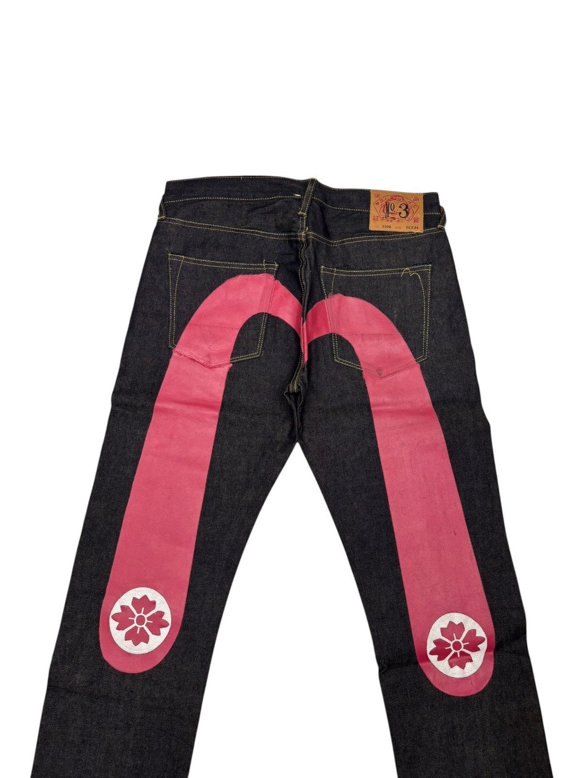 Japanese Brand Evisu Daicock Selvedge Denim Jeans Size US 34 / EU 50 - 7 Thumbnail