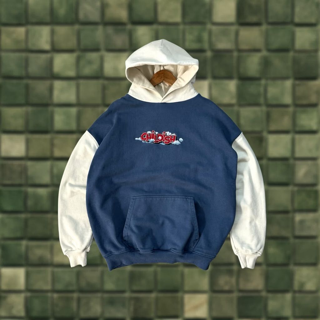 Vintage VINTAGE Childish Hoodie Blue Logo 90s Y2K Theme Park Large Mens M Crew Neck Graphic Print Nike? Size US M / EU 48-50 / 2 - 1 Thumbnail
