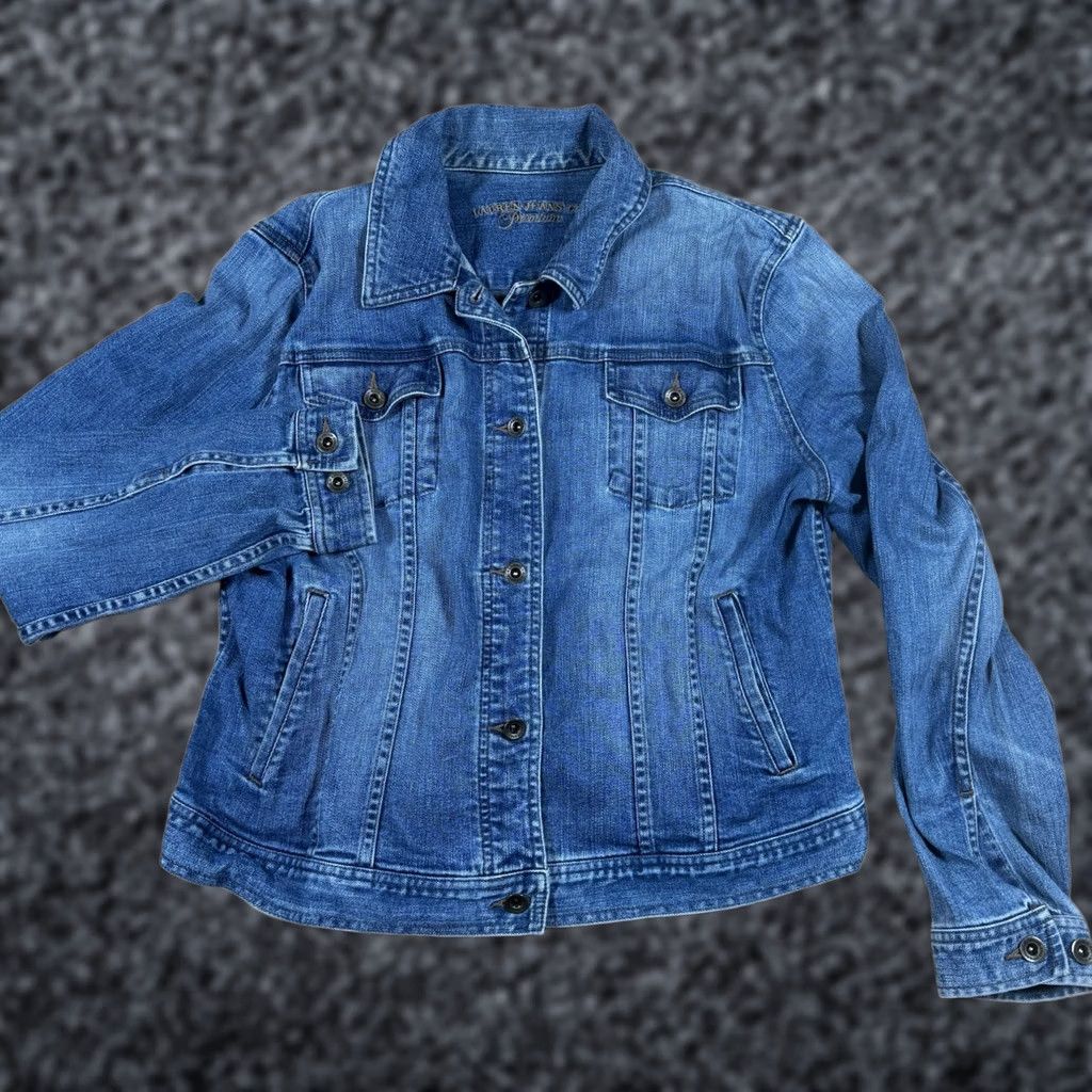 Ralph Lauren VINTAGE Polo Ralph Lauren Women's Jacket L Blue Denim Dungarees Jeans Size 36" / US 14 / IT 50 - 1 Thumbnail