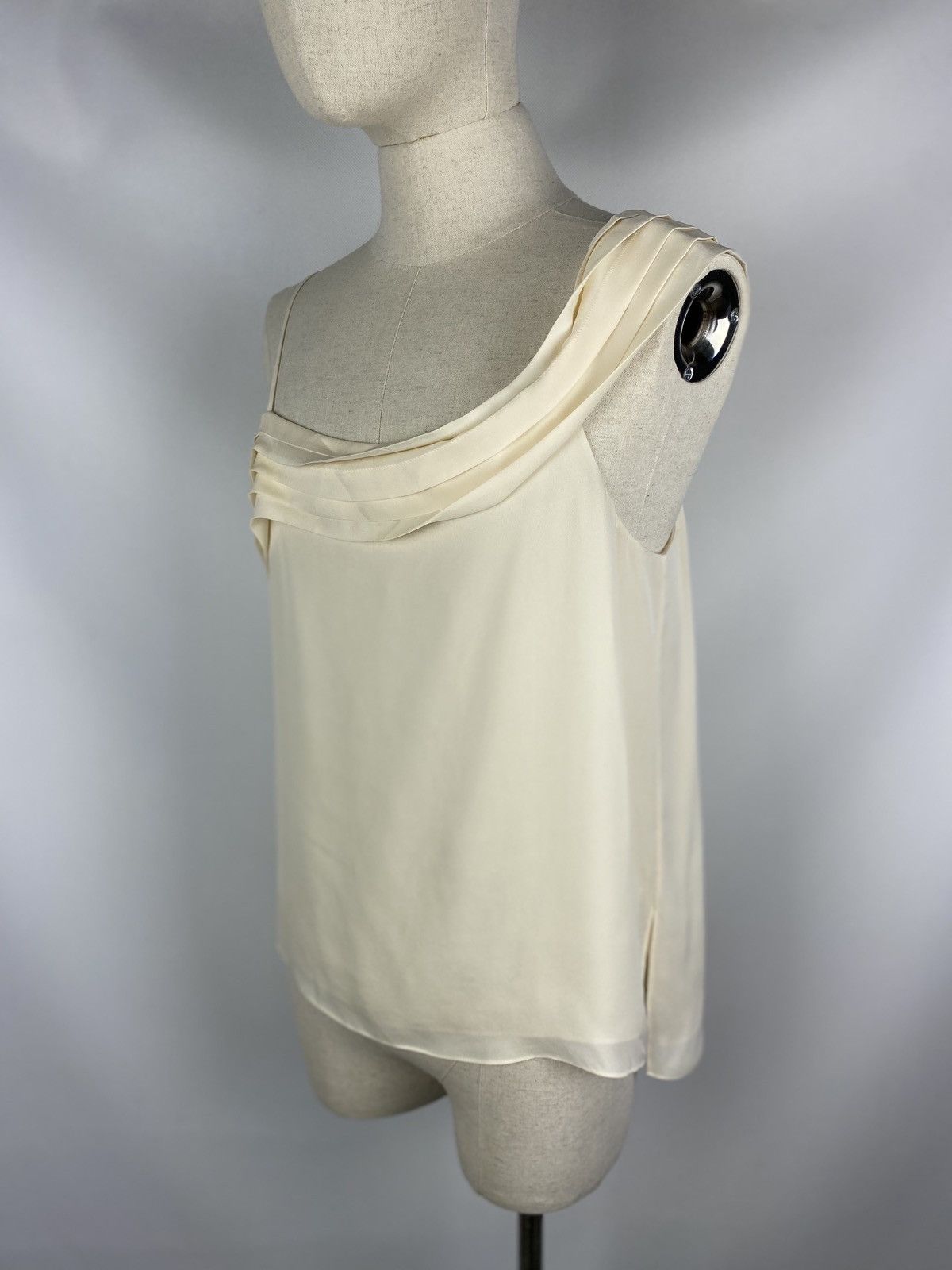 T by Alexander Wang BNWT! T Alexander Wang Pleated Shoulder silk top t shirt Size M / US 6-8 / IT 42-44 - 23 Thumbnail
