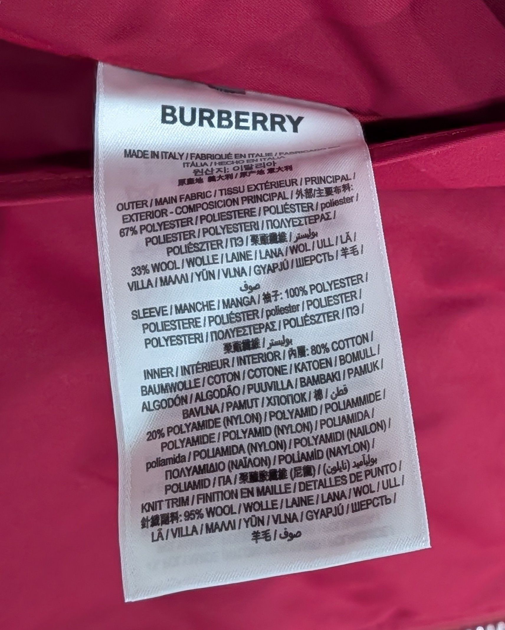 Burberry Burberry Reversible Bomber Jacket Ripple Red IP Check XL Size US XL / EU 56 / 4 - 12 Thumbnail